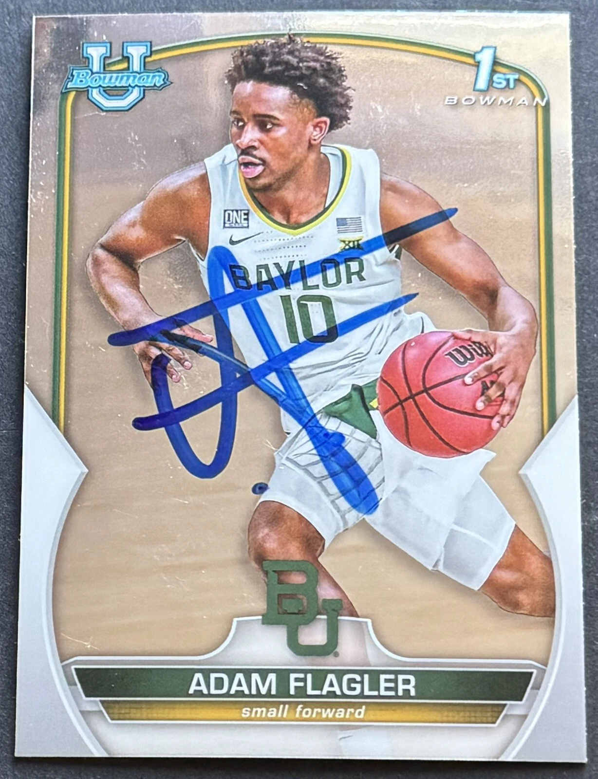 Adam Flagler Signed Auto 2023 Bowman Chrome U Rookie Card Beckett COA