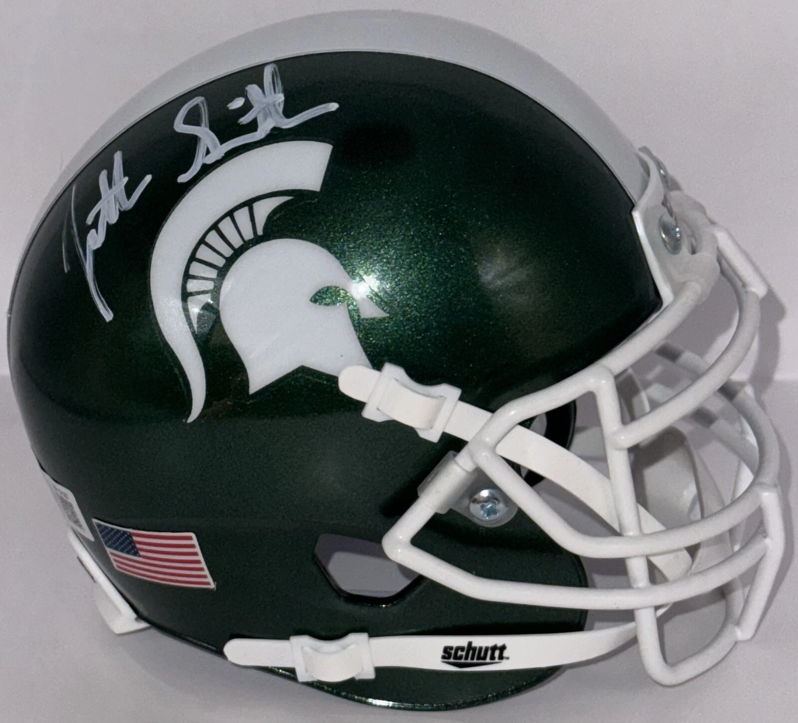Jonathan Smith Signed Autographed Michigan State Spartans Mini Helmet Beckett