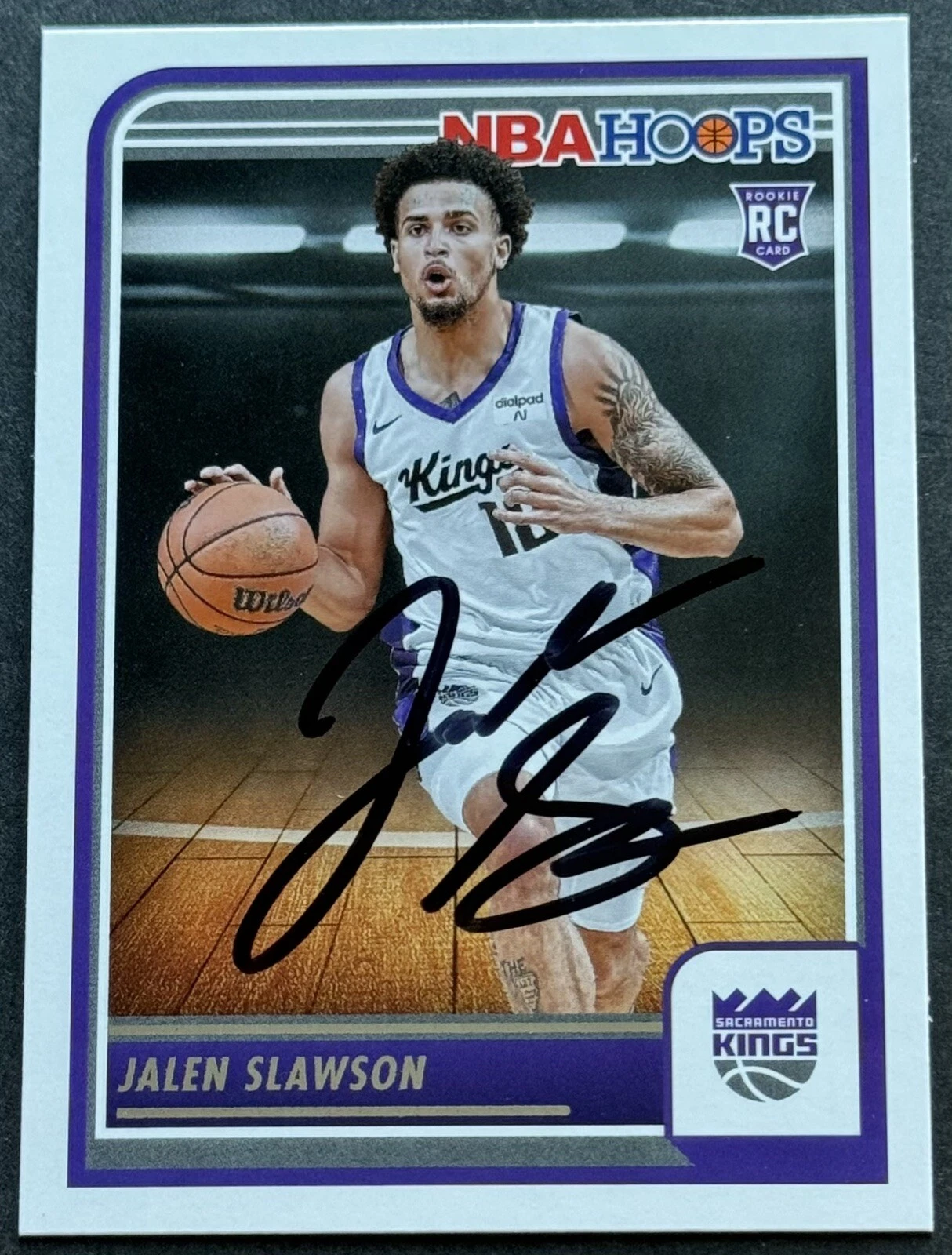 Jalen Slawson Signed Autographed 2023-2024 Donruss Rookie Card Kings Beckett COA
