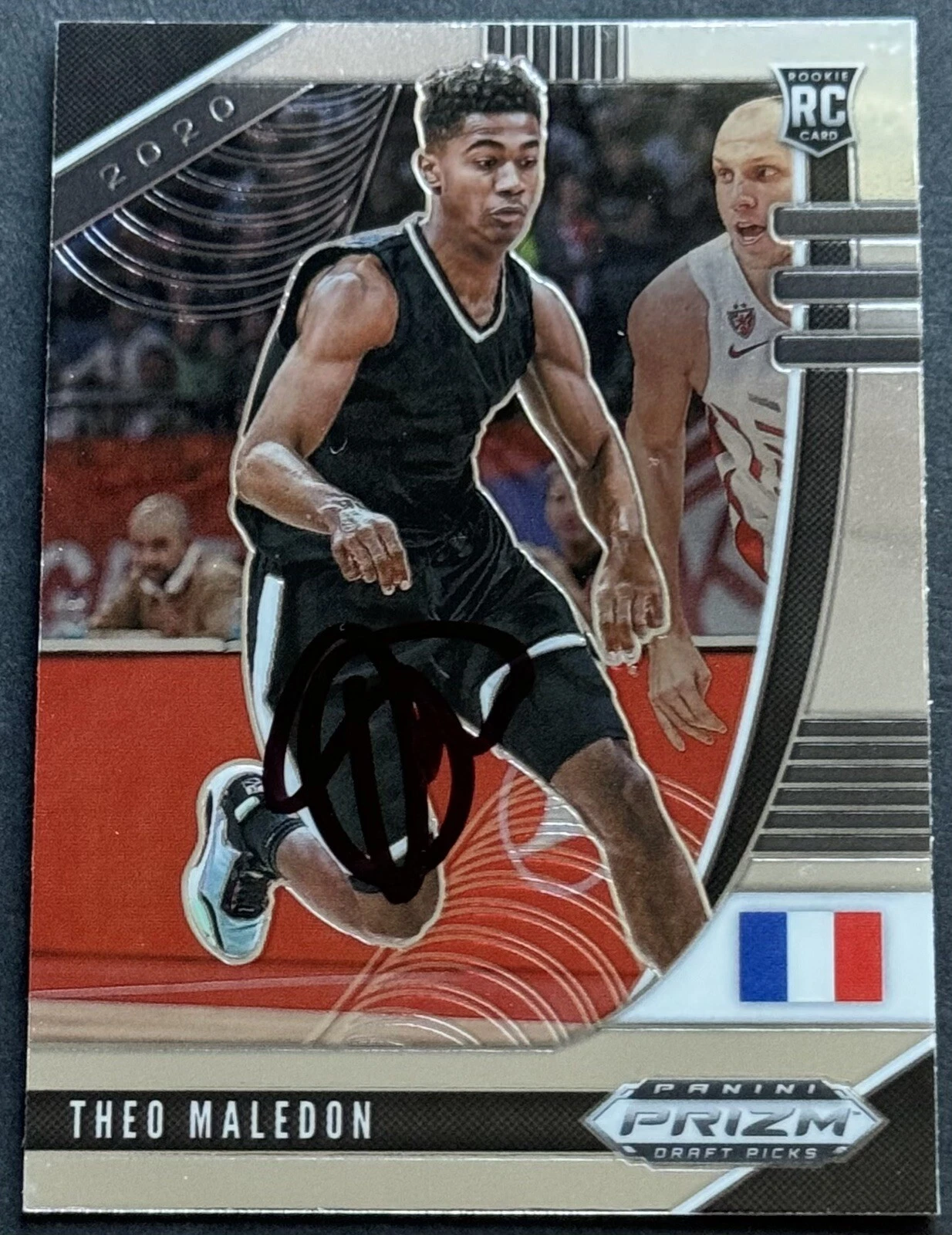 Theo Maleldon Signed 2020-2021 Prizm Draft Pick Base Rookie Card Beckett COA