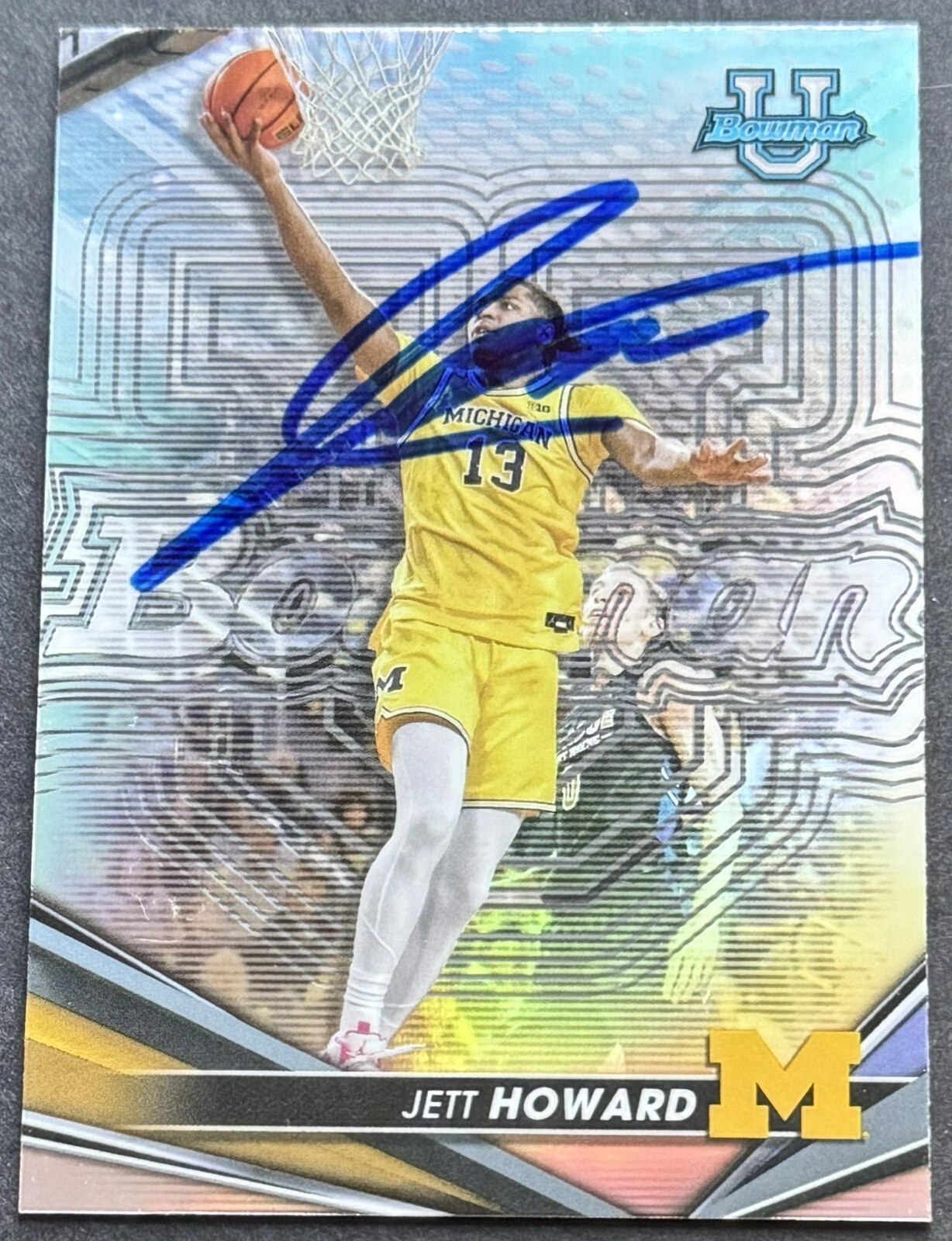 Jett Howard Signed Auto 2023-2024 Bowman’s Best Refractor Rookie Card Beckett