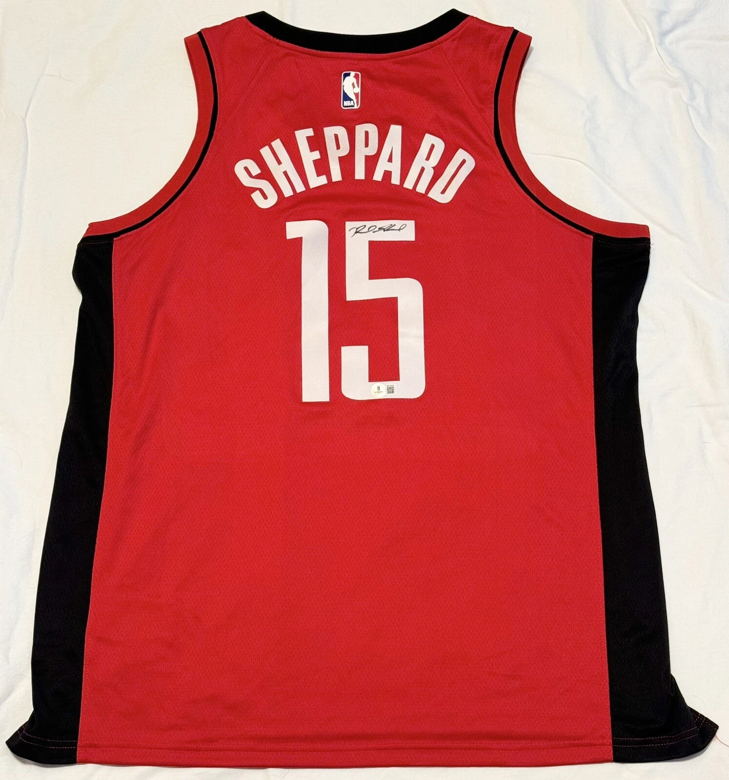 Reed Sheppard Signed Autographed Houston Rockets Jersey Beckett COA