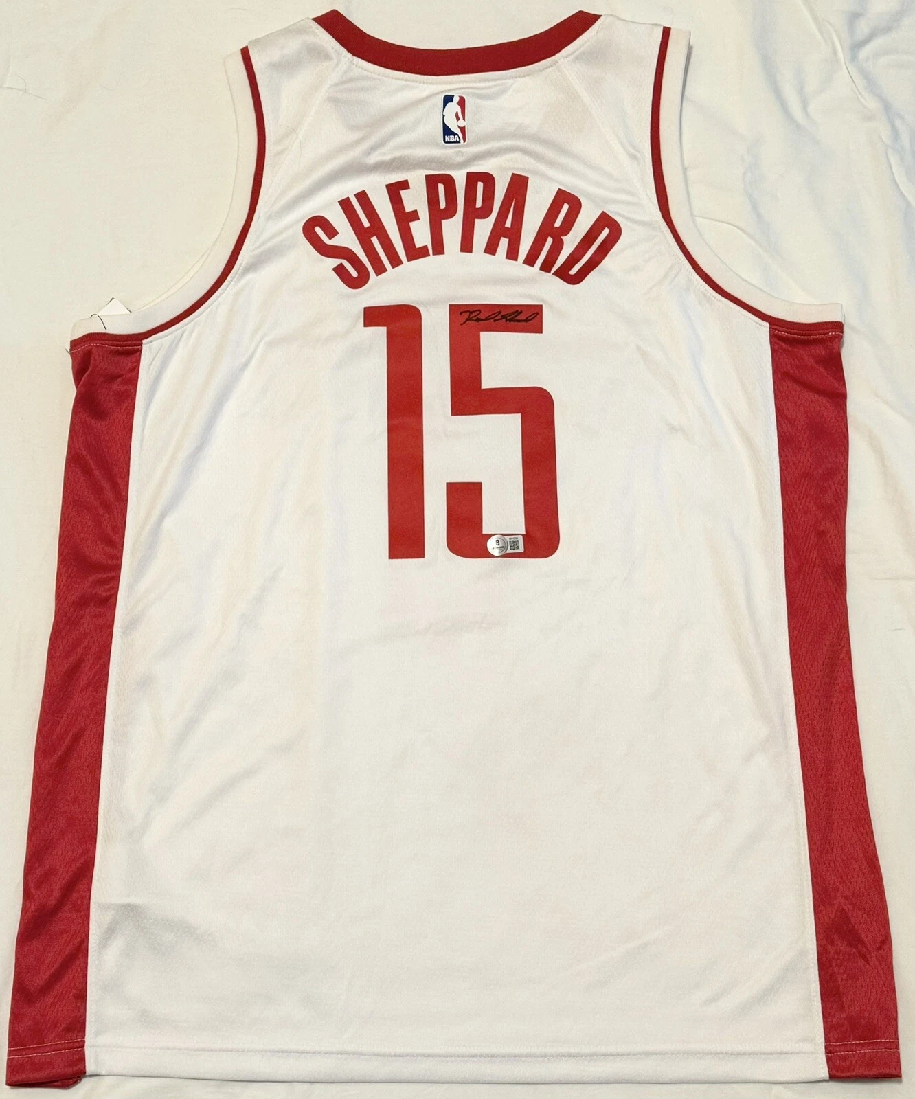 Reed Sheppard Signed Autographed Houston Rockets Jersey Beckett COA