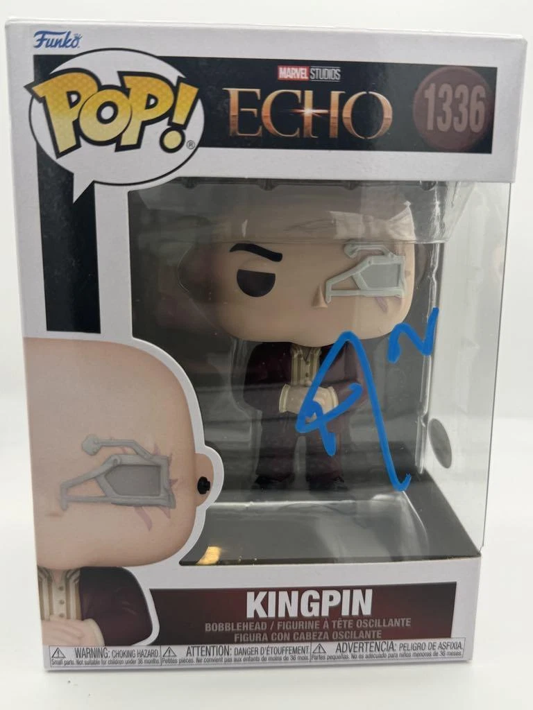 VINCENT D’ONOFRIO “ECHO” AUTOGRAPH SIGNED ‘KINGPIN’ 1336 FUNKO POP FIGURE ACOA COLLECTIBLE MEMORABILIA