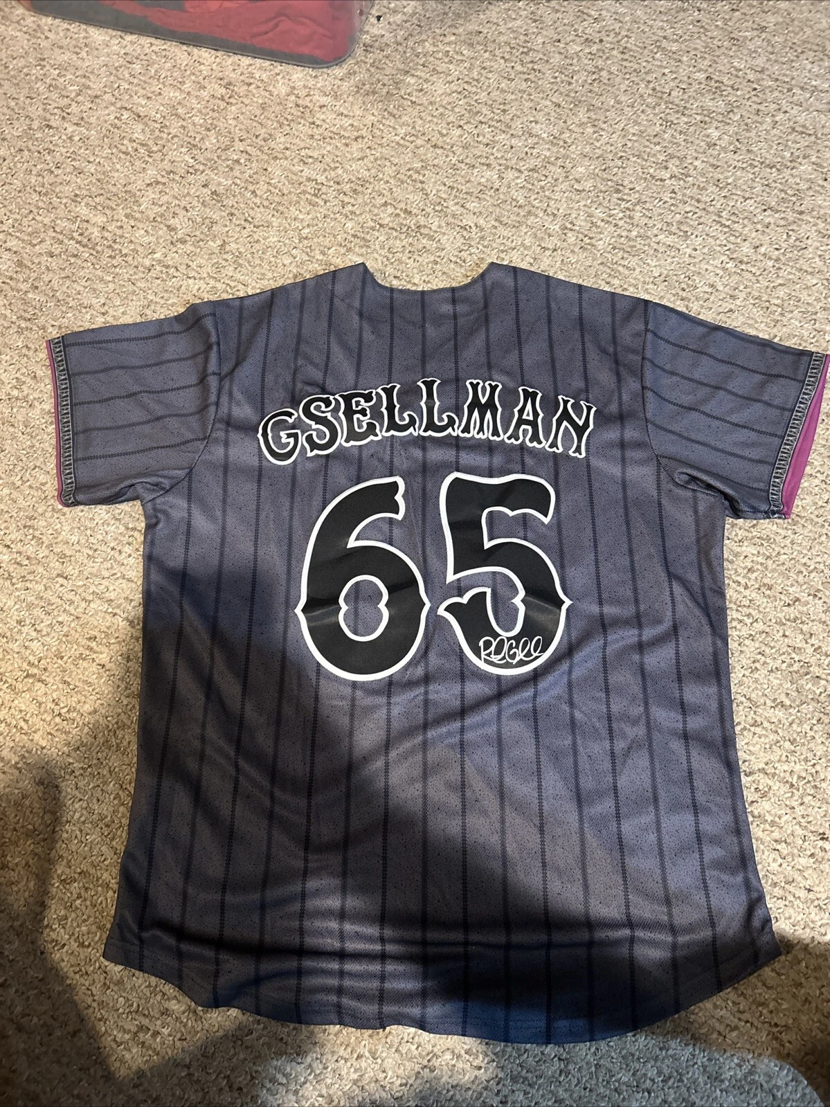 NEW YORK METS- ROBERT GSELLMAN SIGNED AUTOGRAPH JERSEY COA CITY CONNECT NYC COLLECTIBLE MEMORABILIA