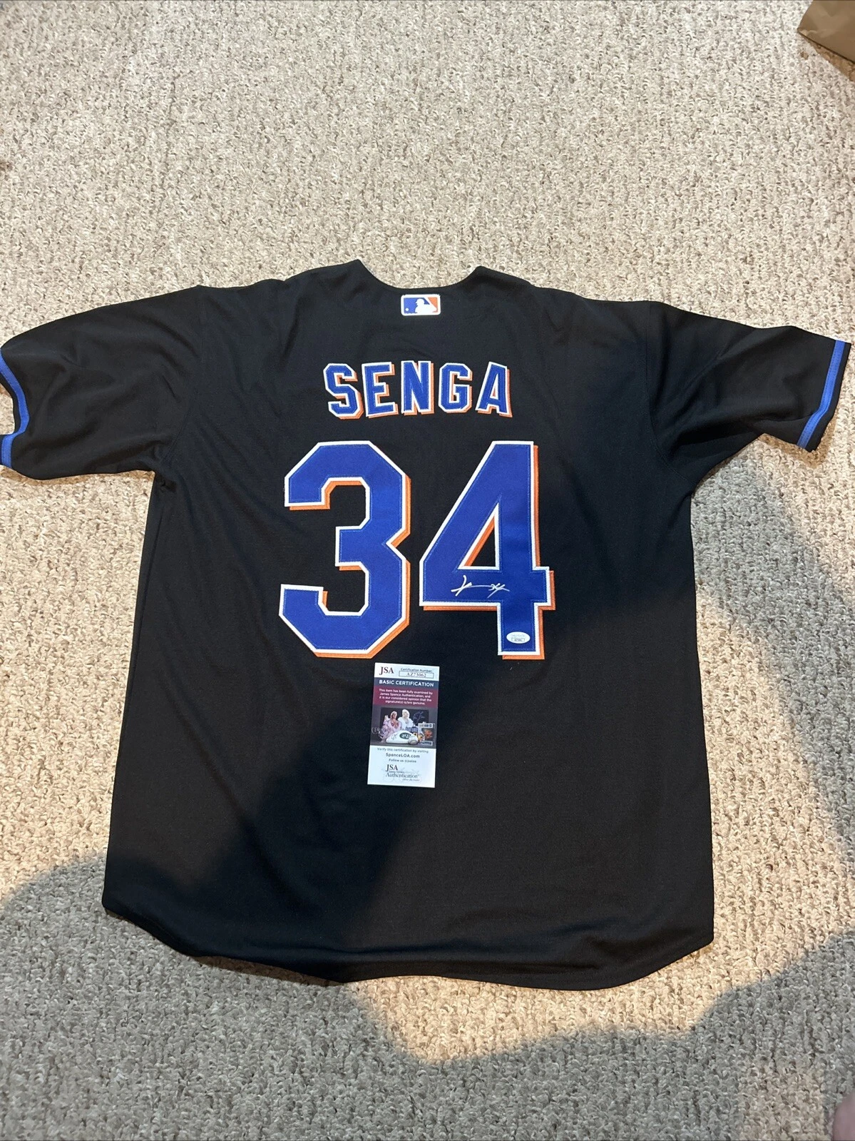 NEW YORK METS- KODAI SENGA SIGNED AUTOGRAPH JERSEY JSA COA RARE JAPANESE STAR