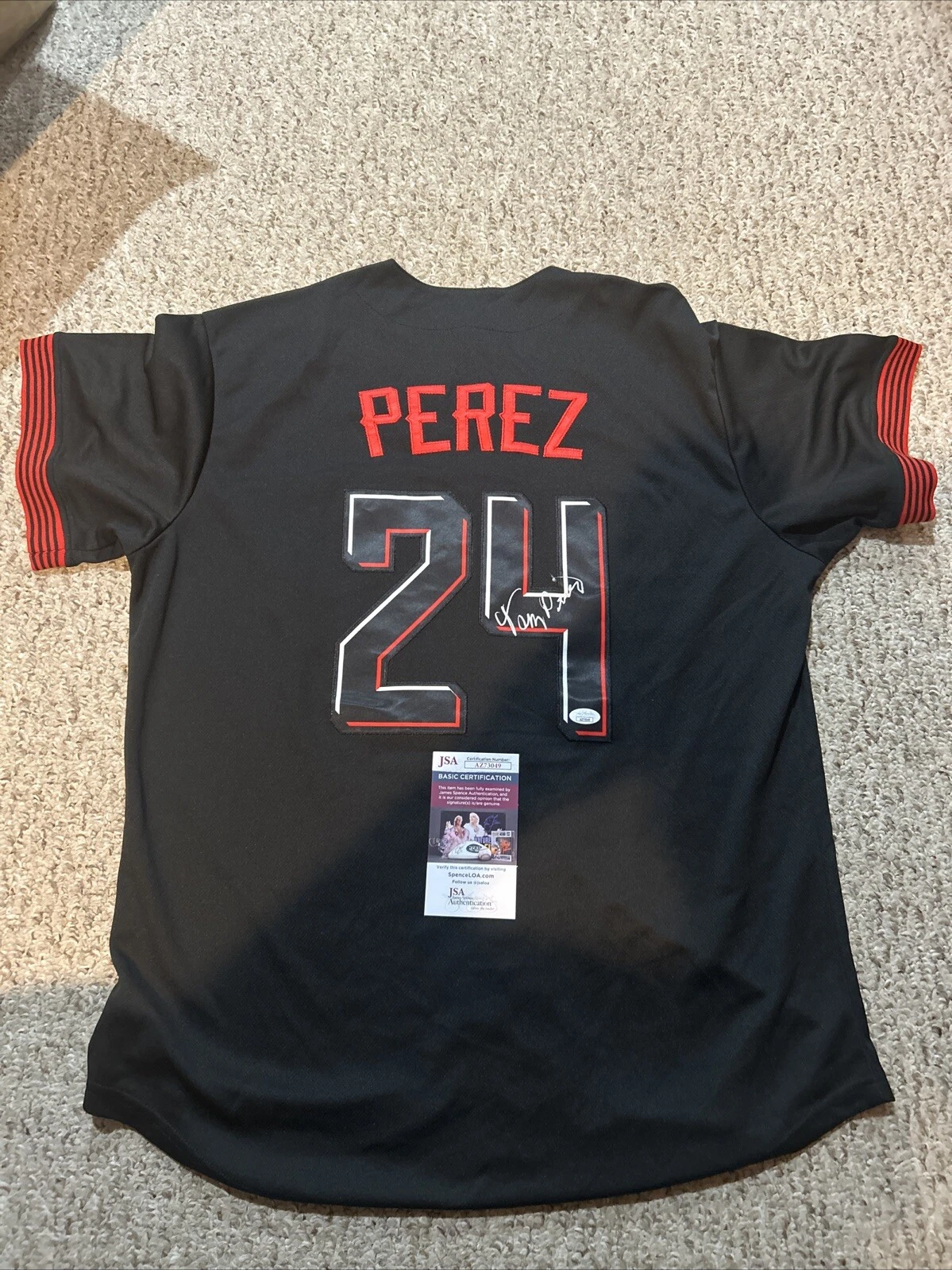 CINCINNATI REDS- TONY PEREZ SIGNED AUTOGRAPH JERSEY JSA COA BASEBALL HOF