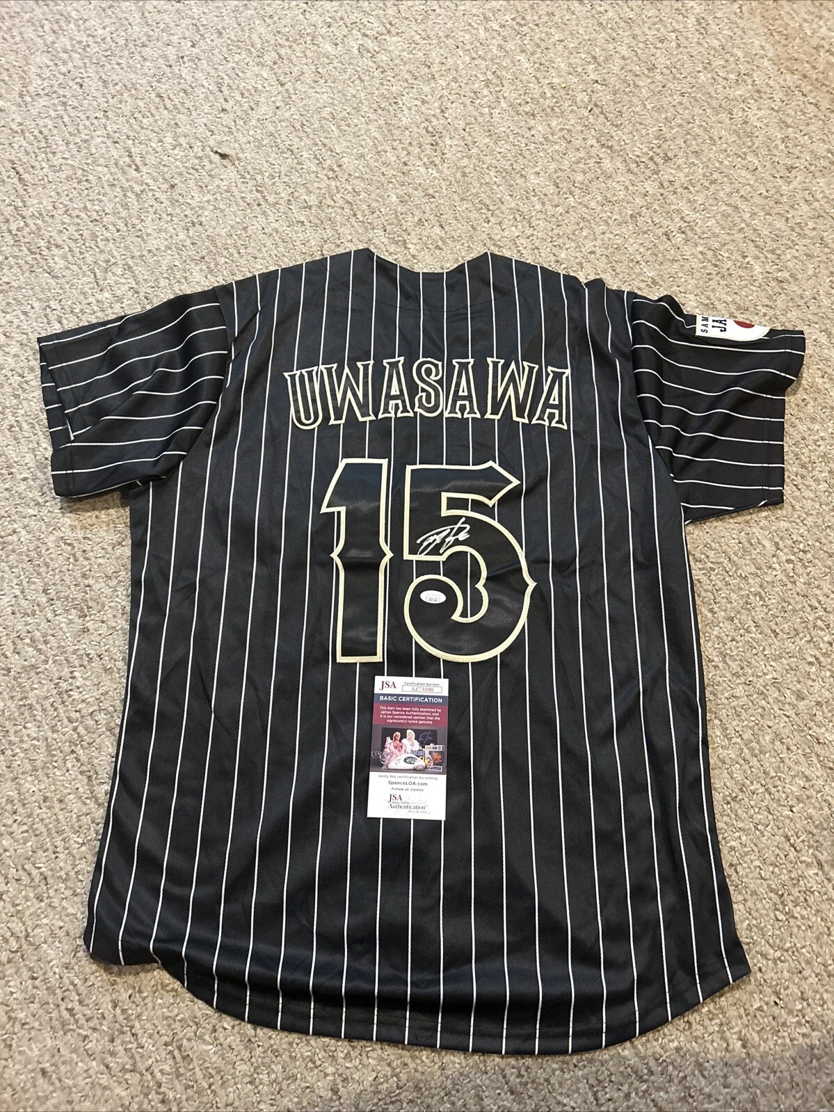 BOSTON RED SOX- NAOYUKI UWASAWA SIGNED AUTOGRAPH JERSEY JSA COA JAPANESE STAR
