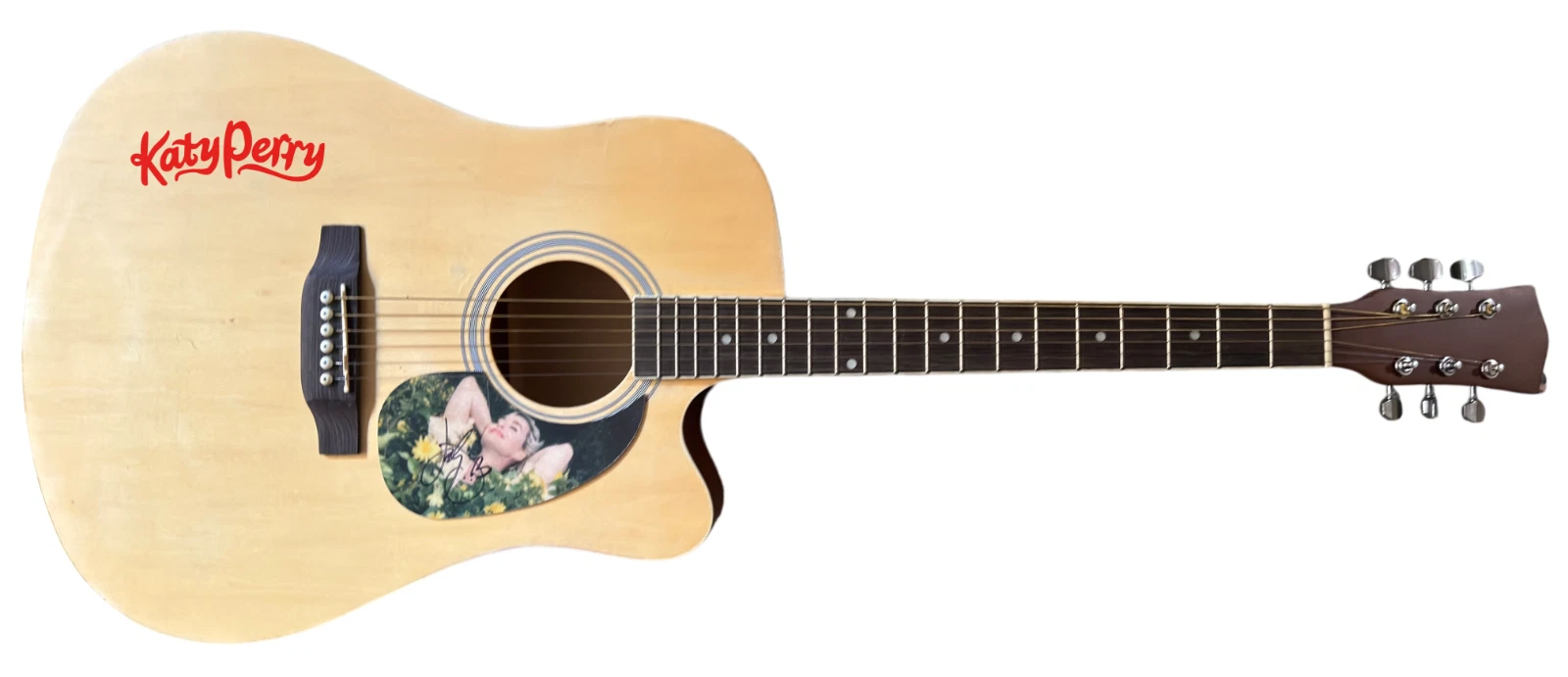 Katy Perry Signed Autograph Full Size Acoustic Guitar Teenage Dream ACOA COA