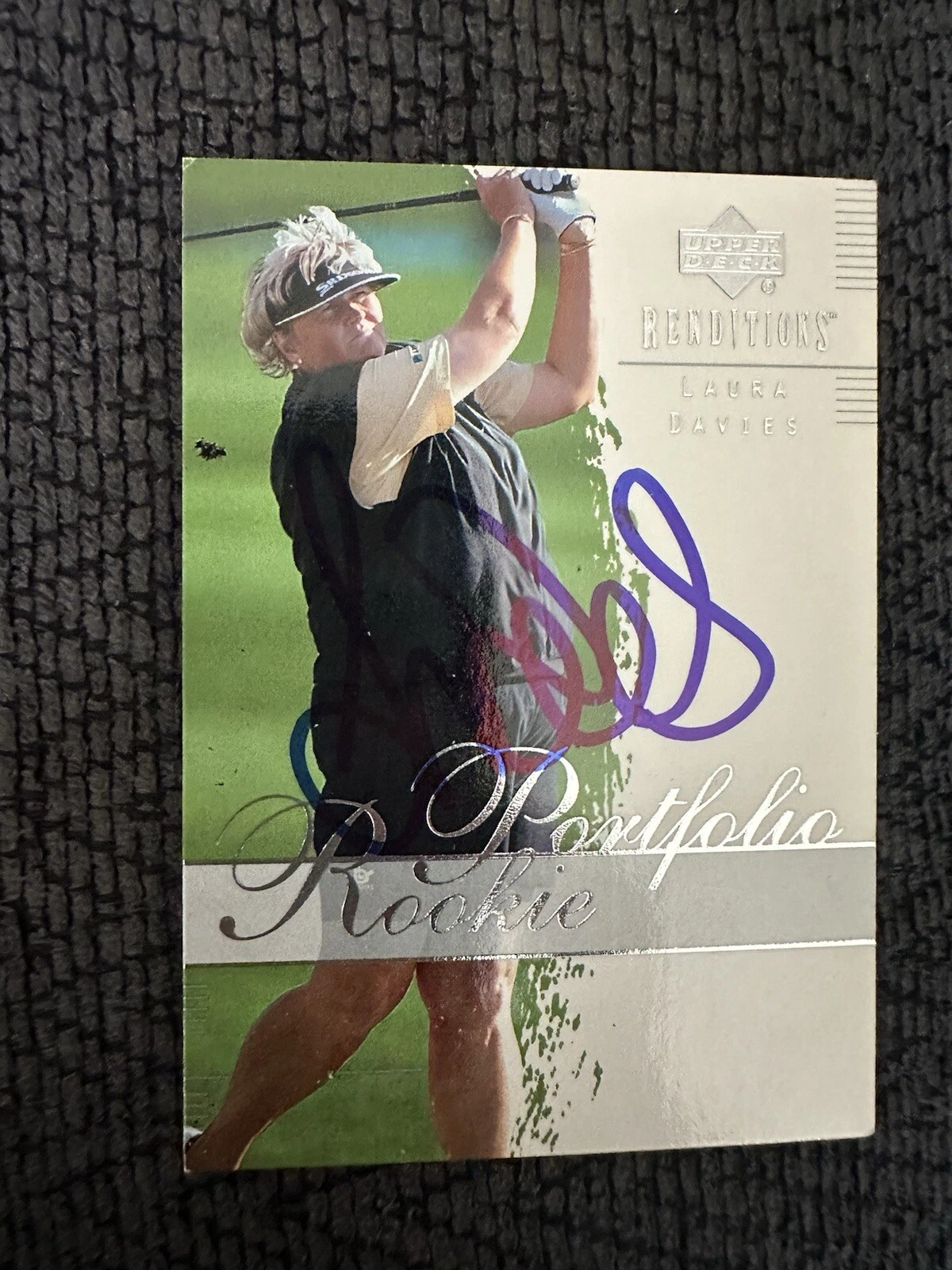 Laura Davies Signed LPGA Tour Golf Card Autographed
