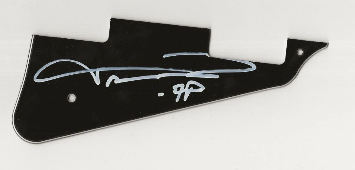 Taime Downe of Faster Pussycat REAL hand SIGNED Guitar Pickguard COA Autographed