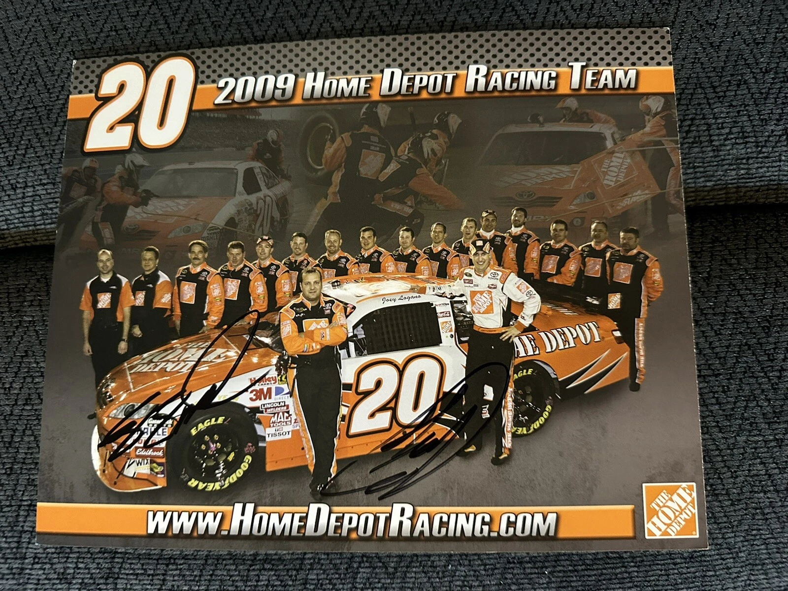 Joey Logano Signed Promo Hero Card Nascar Autographed 2009 Cup Rookie Year