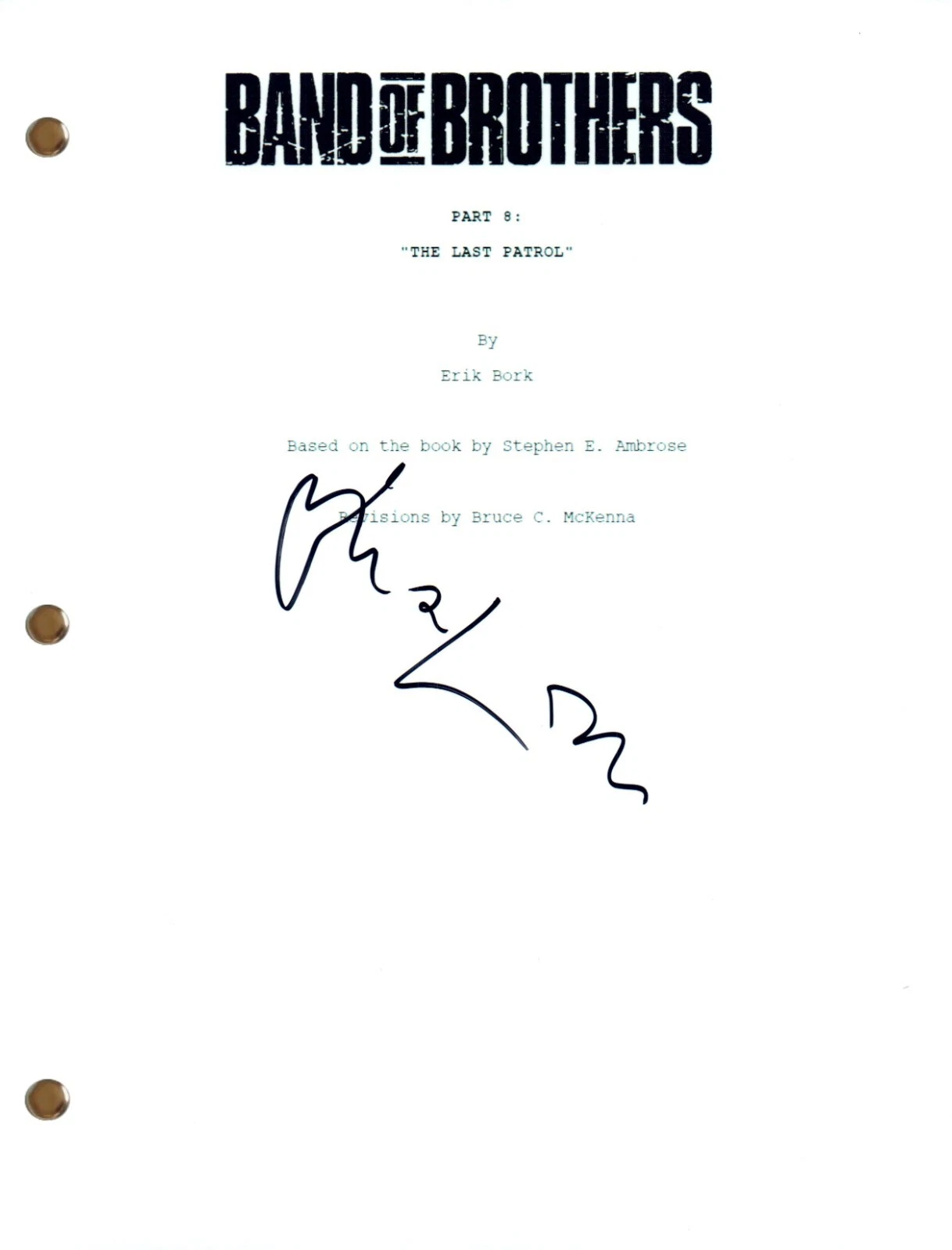 Damian Lewis Signed Autograph BAND OF BROTHERS Part 8 Script Full Screenplay COA