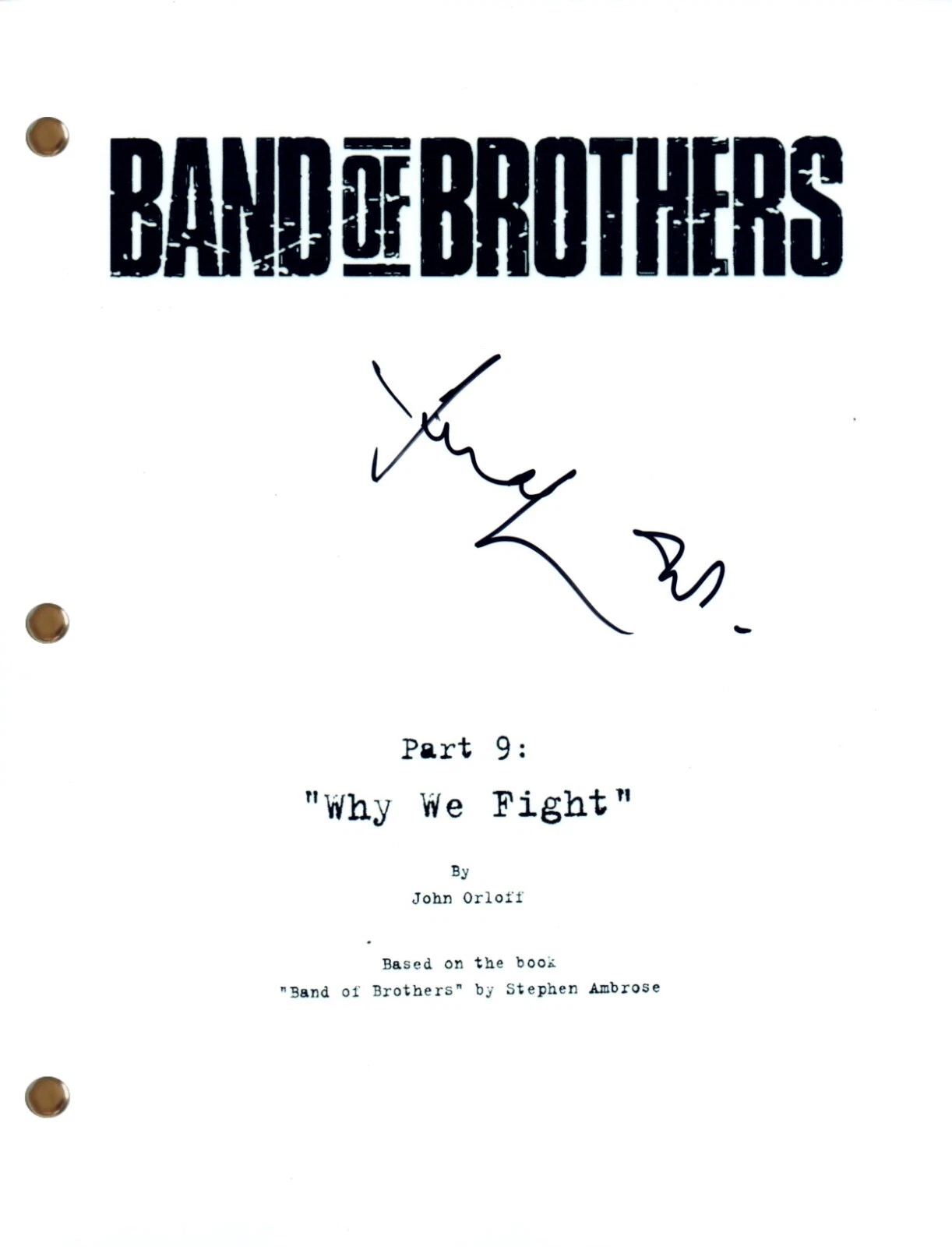 Damian Lewis Signed Autograph BAND OF BROTHERS Part 9 Script Full Screenplay COA