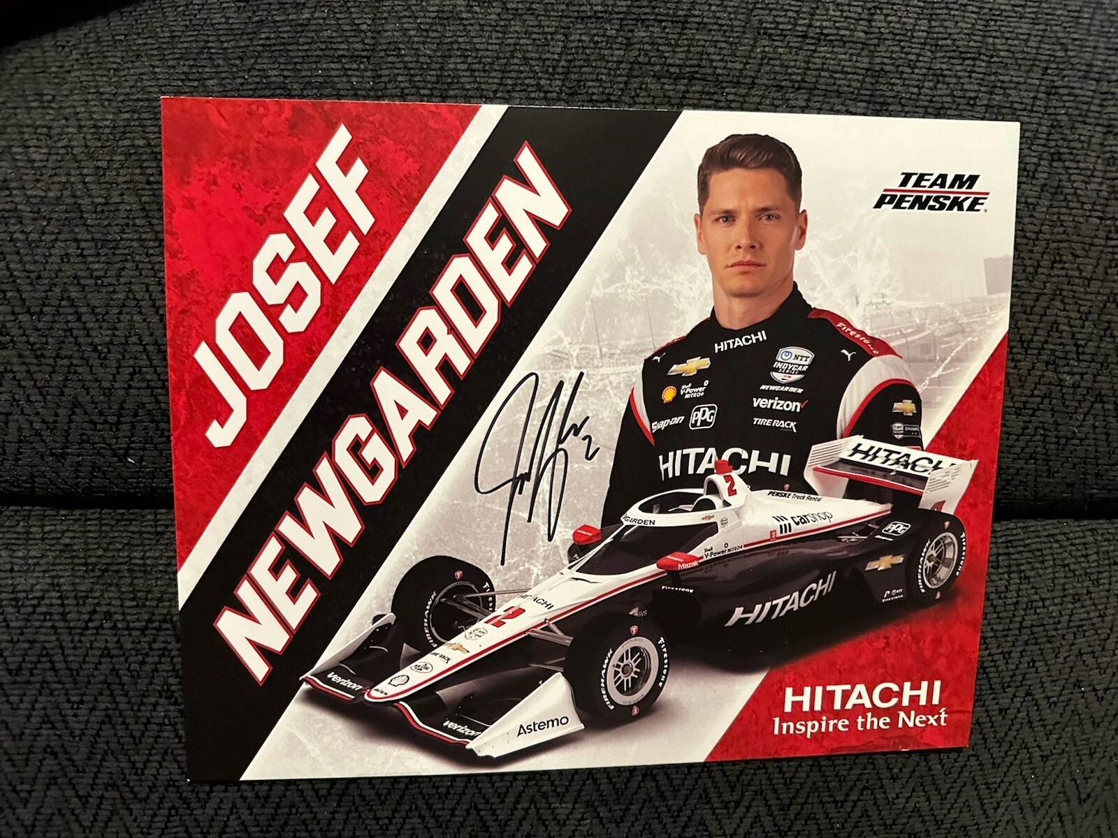 Josef Newgarden Indianapolis Indy 500 Signed Car Promo Card Autographed