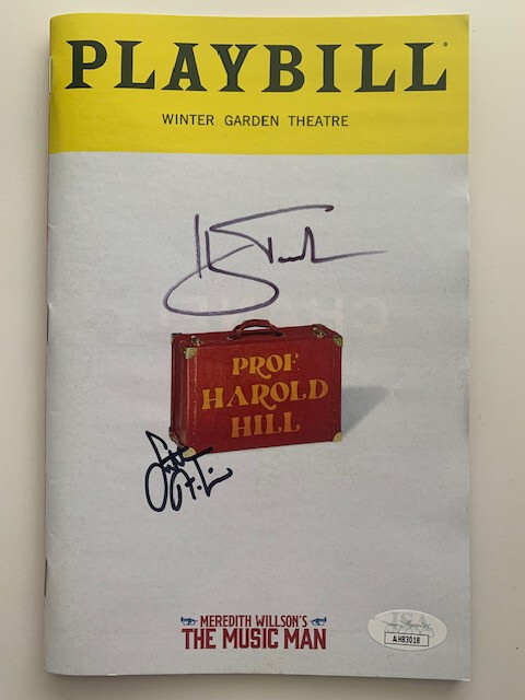 HUGH JACKMAN + SUTTON FOSTER HAND SIGNED NYC PLAYBILL    THE MUSIC MAN       JSA
