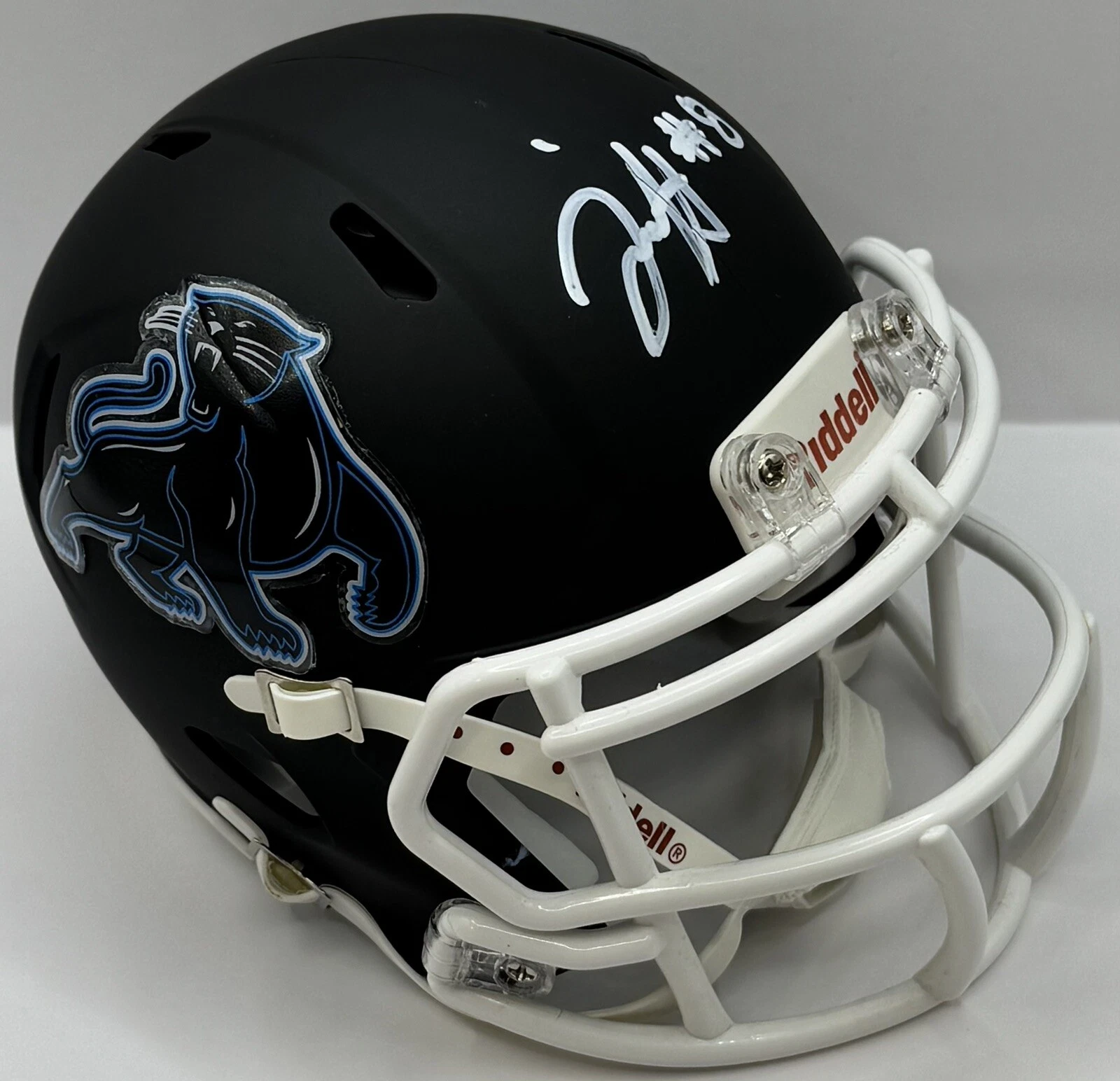 Jaycee Horn Signed Autographed Custom Carolina Panthers Mini Helmet PSA/DNA