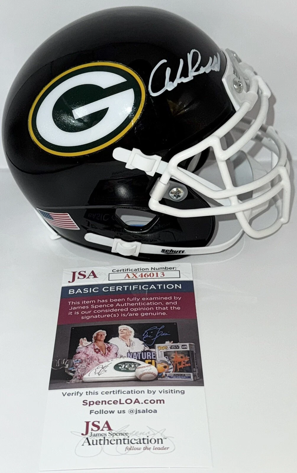 Andre Dillard Signed Autographed Green Bay Packers Mini Helmet JSA COA