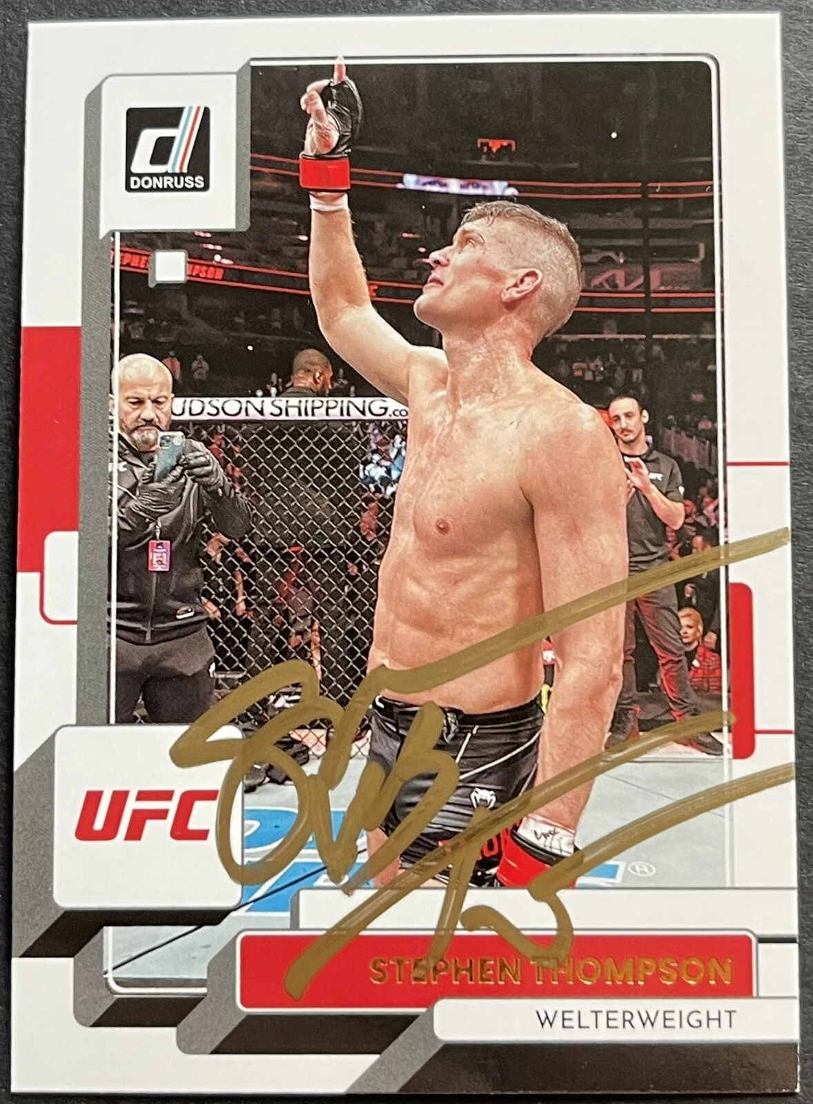 Stephen Thompson Signed 2023 Donruss UFC Fighter Auto On Card Beckett Coa