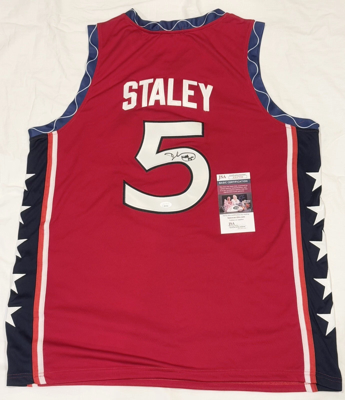 Dawn Staley Signed Autographed Team USA Jersey JSA COA 1996 Gold Medal