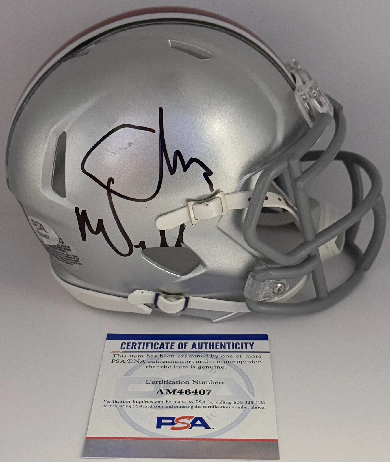 Chris Ward Signed Autographed Ohio State Buckeyes Mini Helmet PSA/DNA COA
