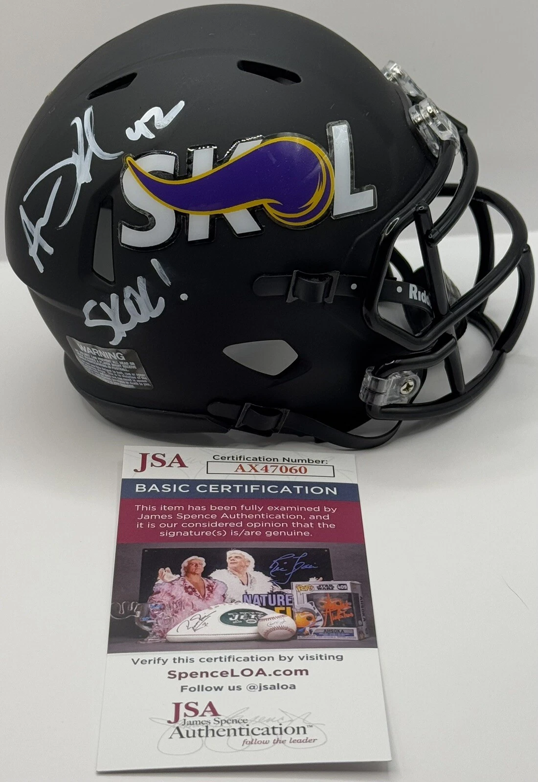 Andrew DePaola Signed Autographed Minnesota Vikings Skol Mini Helmet JSA COA