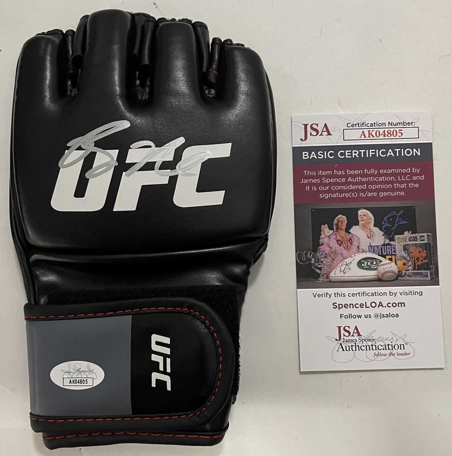 Bo Nickal Signed Autographed UFC Fight Glove JSA COA Penn State