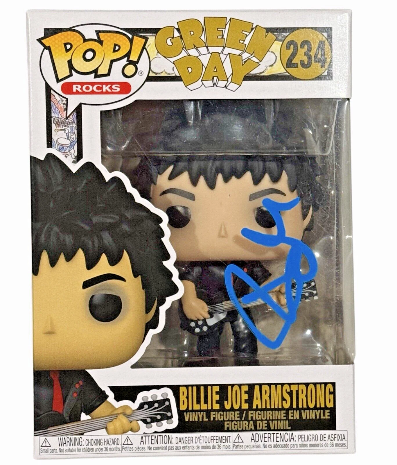 Billie Joe Armstrong Green Day Signed Funko Pop Rocks Autograph Figure BAS COA