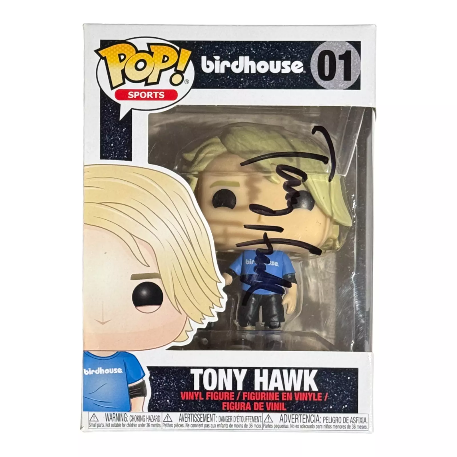 Tony Hawk Signed Birdhouse #01 Funko Pop Skateboarder Autograph Beckett COA