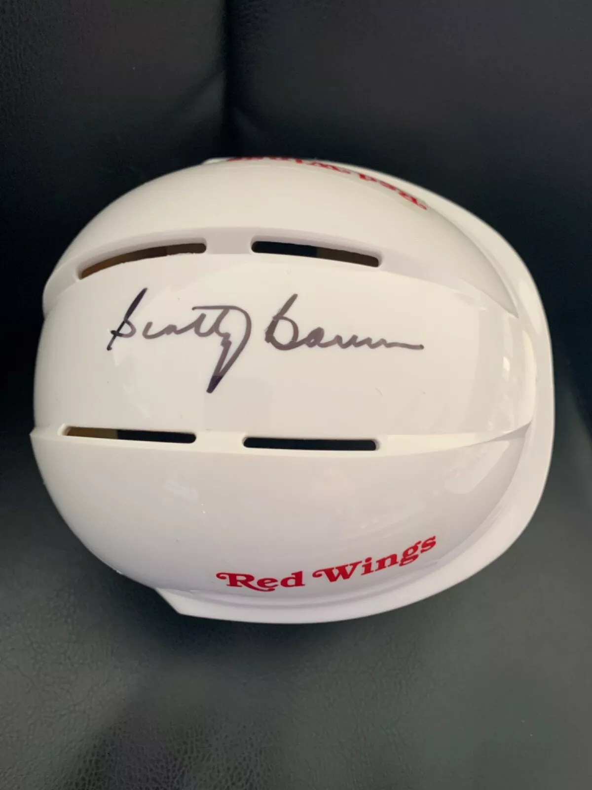 SCOTTY BOWMAN HAND SIGNED DETROIT RED WINGS MINI-HELMET+JSA         AWESOME+RARE