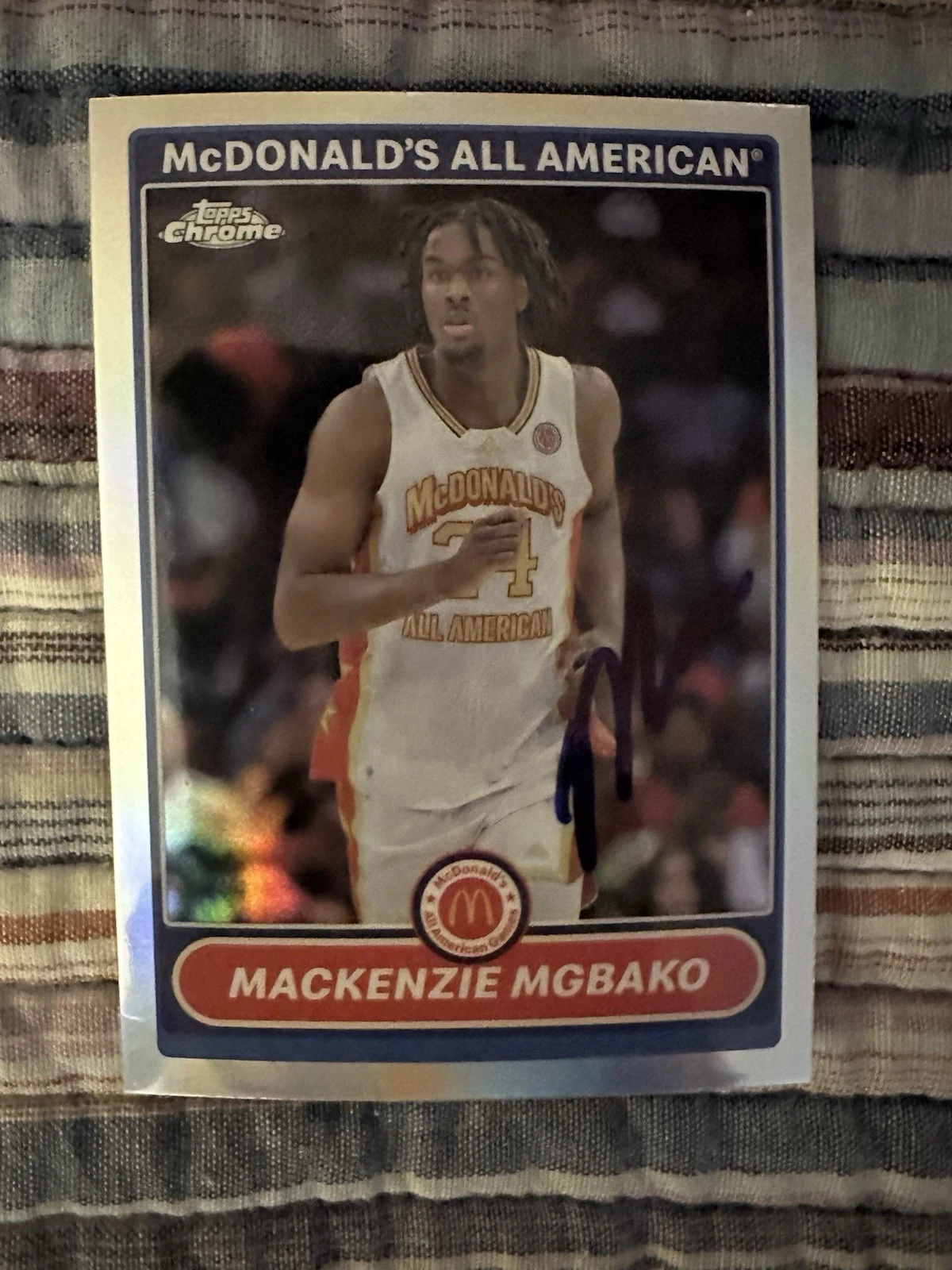 Mackenzie Mbako Signed In Person Trading Card Autographed Rookie RC