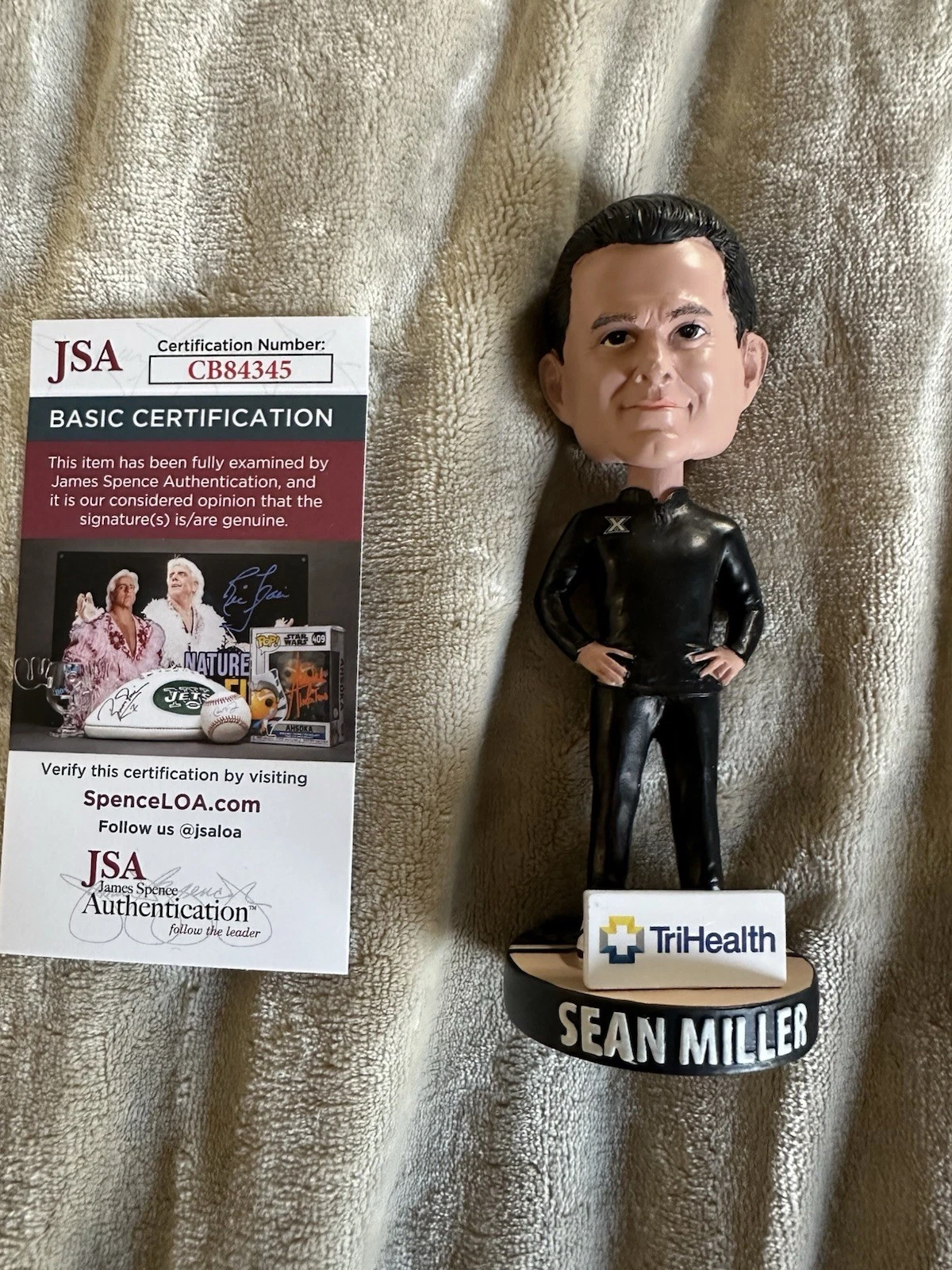 Xavier Musketeers Sean Miller Signed BOBBLEHEAD 2025 JSA Authentication COA SGA