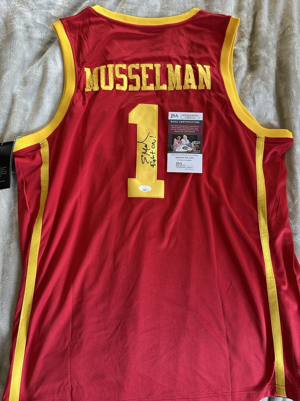 Eric Musselman SIGNED USC Jersey Stitched XL JSA Authentication COA