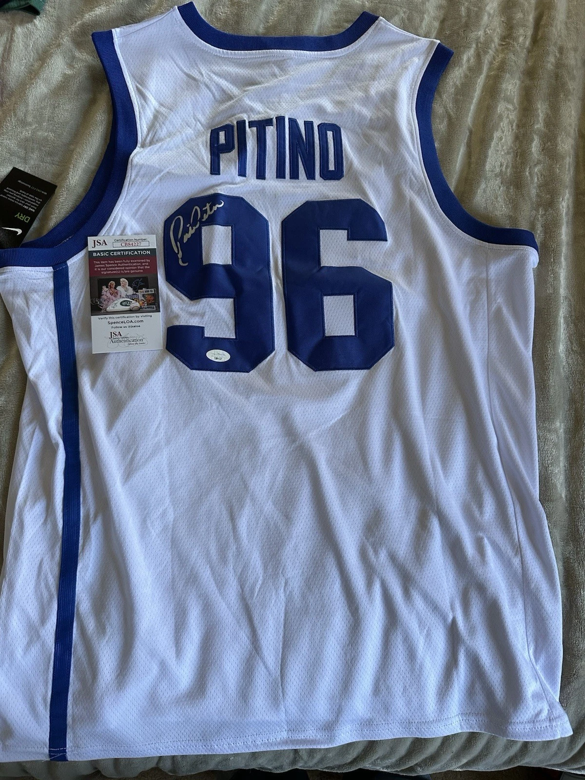Rick Pitino SIGNED Kentucky 96 Jersey Stitched XL JSA Authentication COA