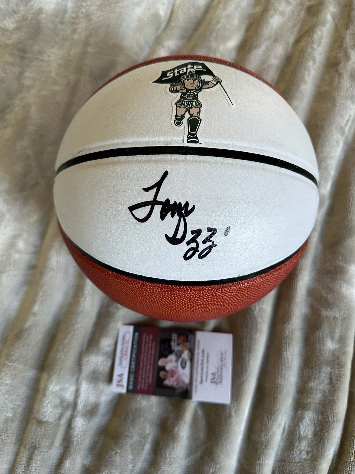 Tom Izzo Signed NCAA Basketball Autographed JSA COA Authentication MSU Spartans