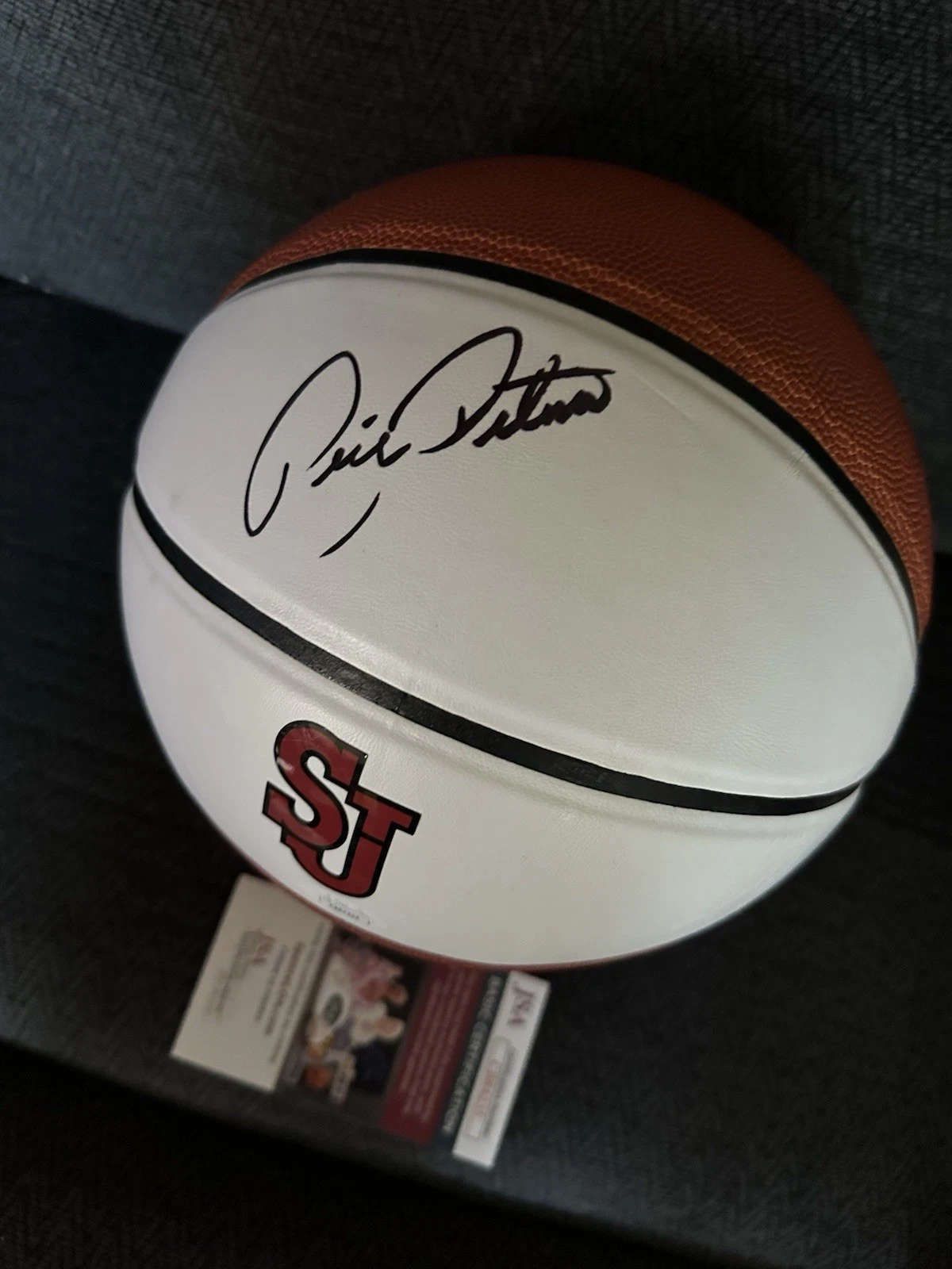 Rick Pitino Signed St John's Johns Red Storm Basketball JSA COA Authentication