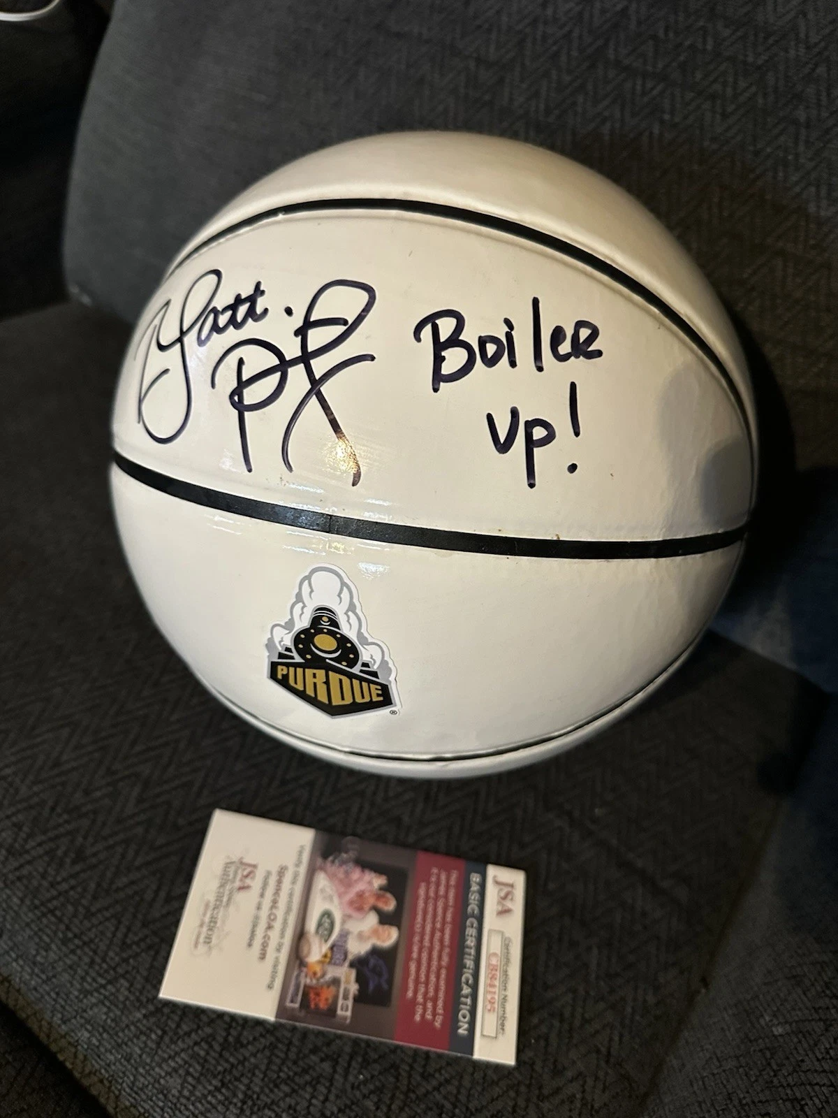 Matt Painter Signed NCAA Basketball Autographed JSA COA Authentication Purdue