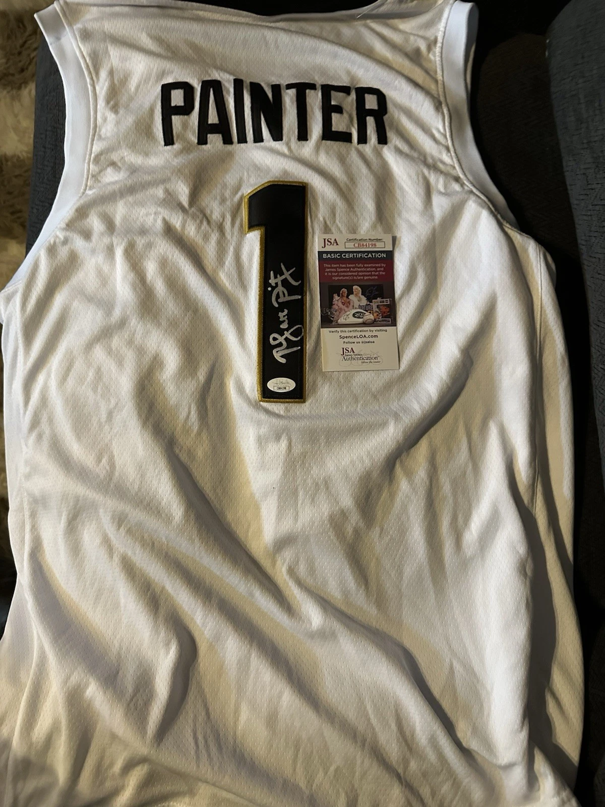 Matt Painter SIGNED Purdue Boilermakers Jersey Stitched XL JSA Authenticated COA