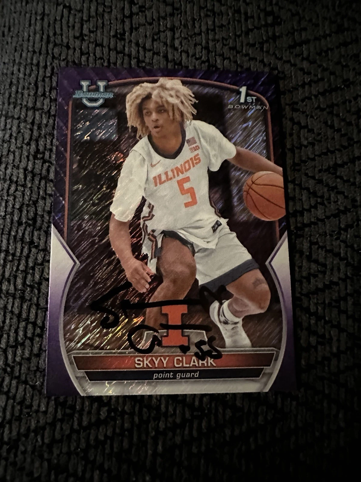 Skyy Clark Signed In Person Trading Card Autographed Rookie RC UCLA Illinois