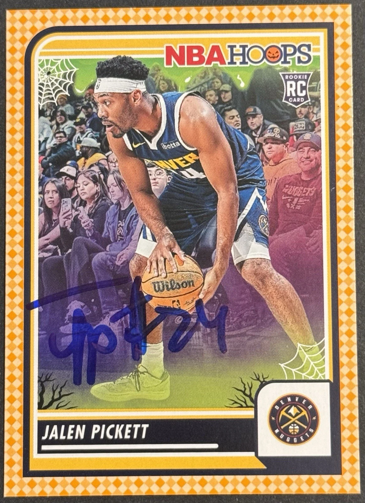 Jalen Pickett Signed 2023-24 NBA Haunted Hoops Rookie Card BAS Beckett COA