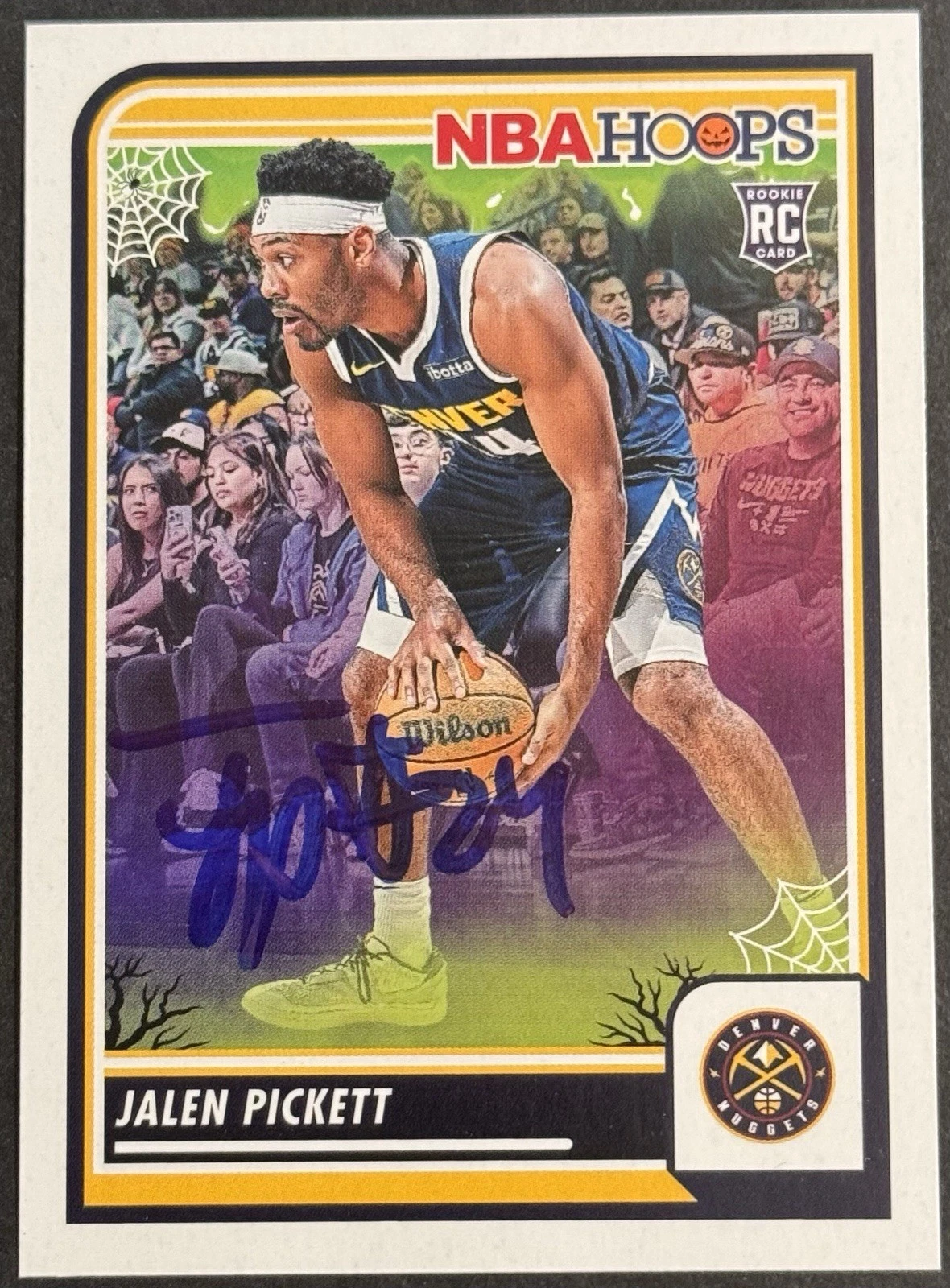 Jalen Pickett Signed 2023-24 NBA Haunted Hoops Rookie Card BAS Beckett COA