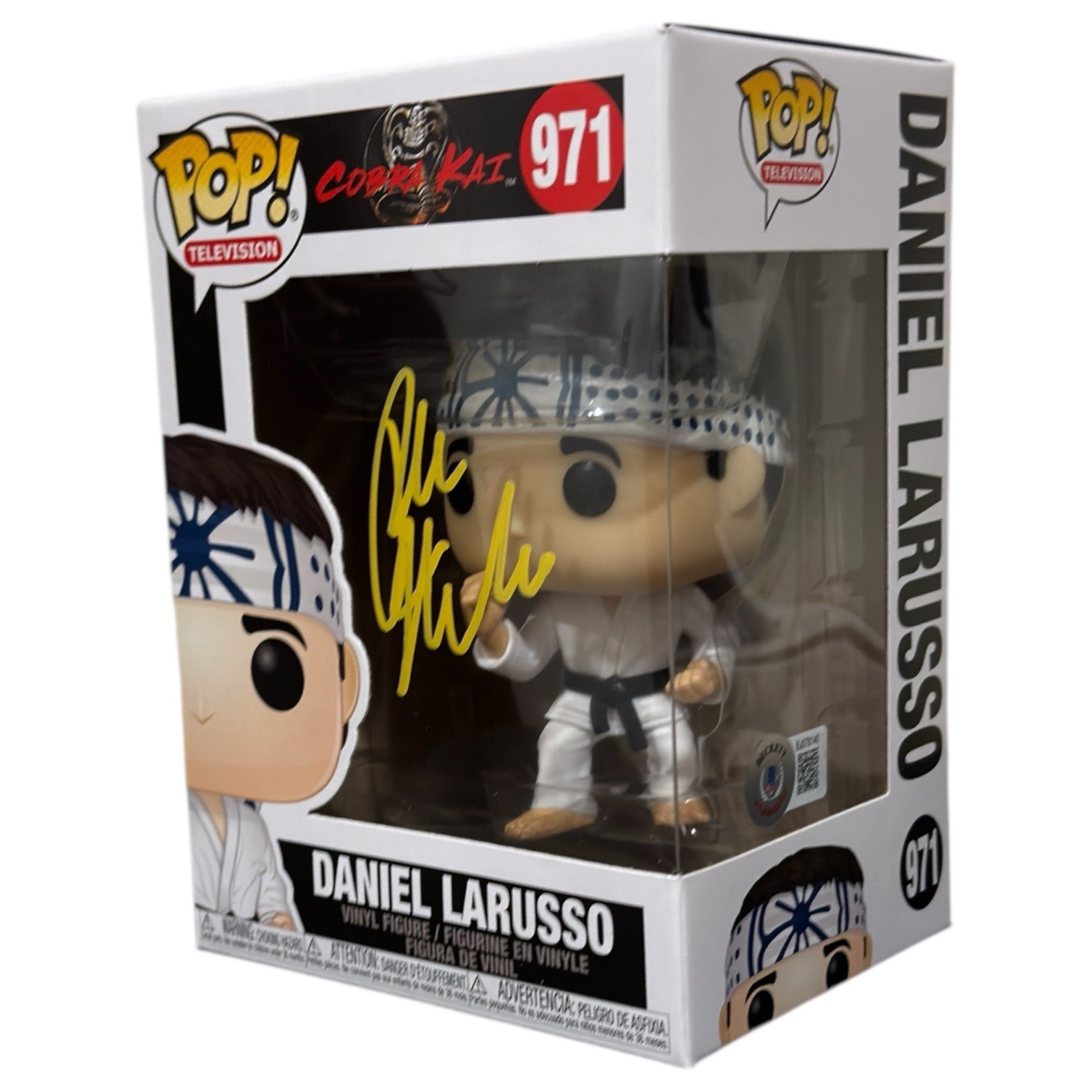 Ralph Macchio Signed Cobra Kai Funko Pop Daniel LaRusso Karate Kid Beckett COA