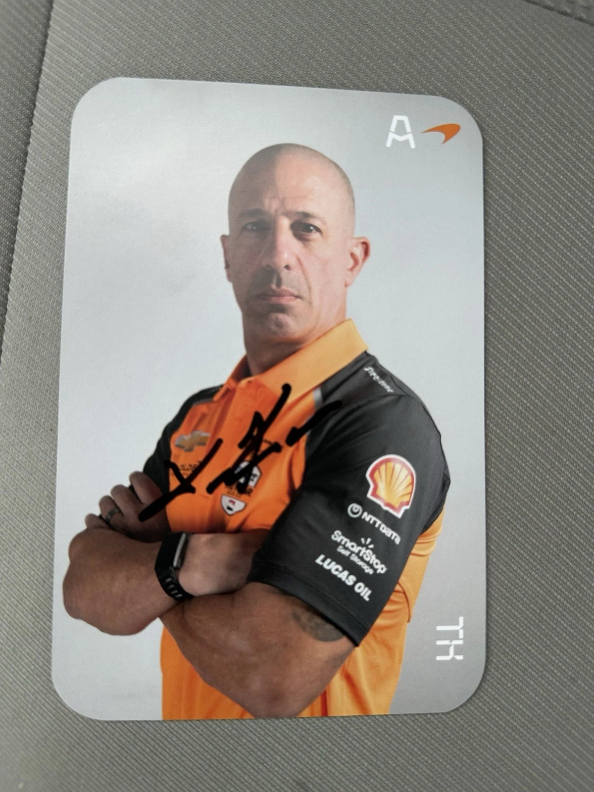 Tony Kanaan 2024 Indy 500 Signed Car Promo Hero Card Indianapolis