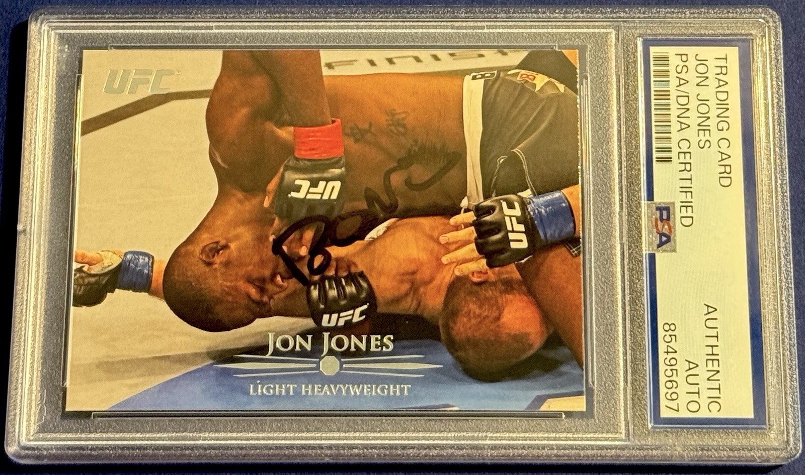 Jon Bones Jones Signed 2011 Topps Knockout UFC Card PSA/DNA