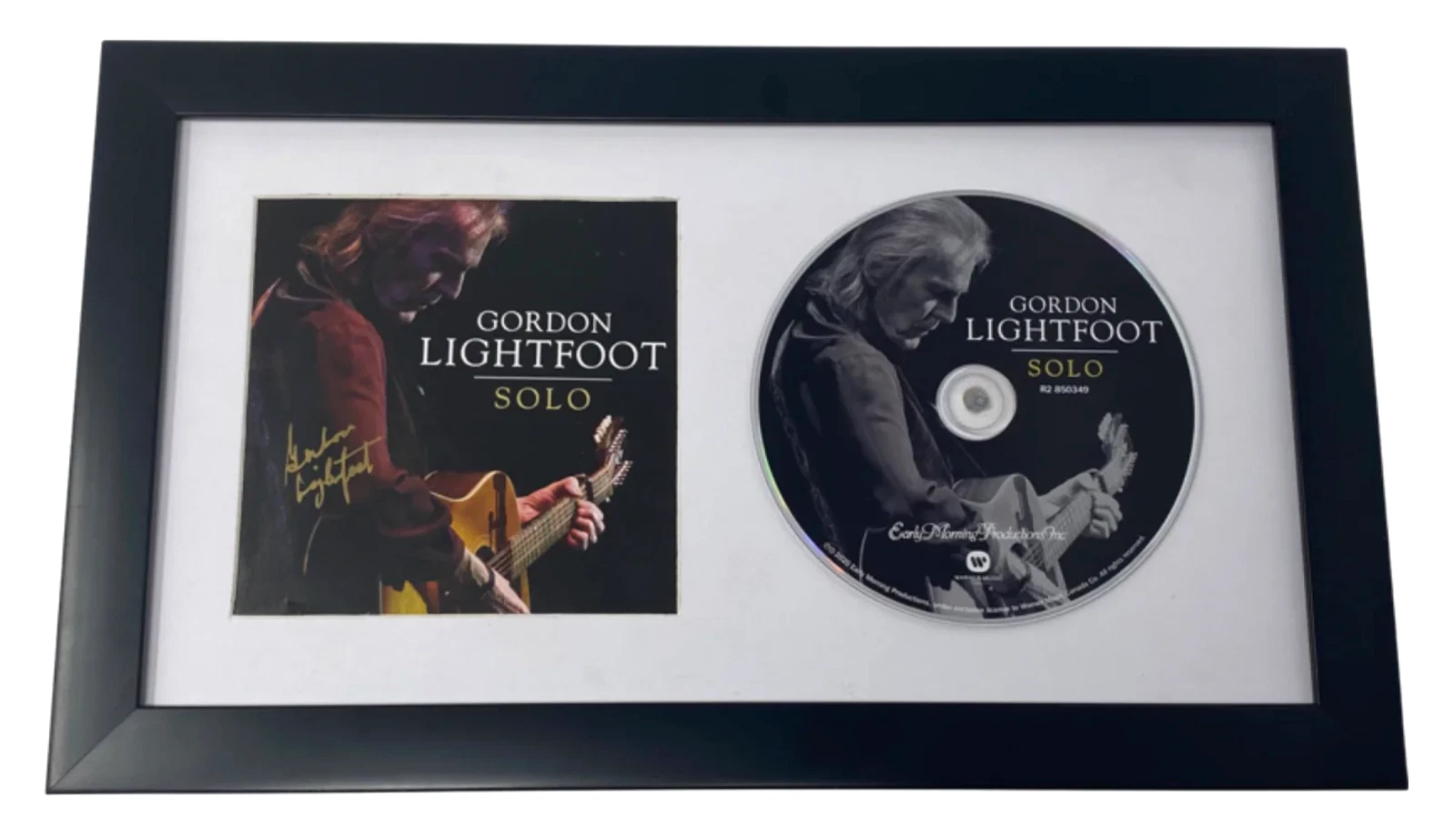 Gordon Lightfoot Signed Autograph Solo CD Framed Matted Display Beckett COA