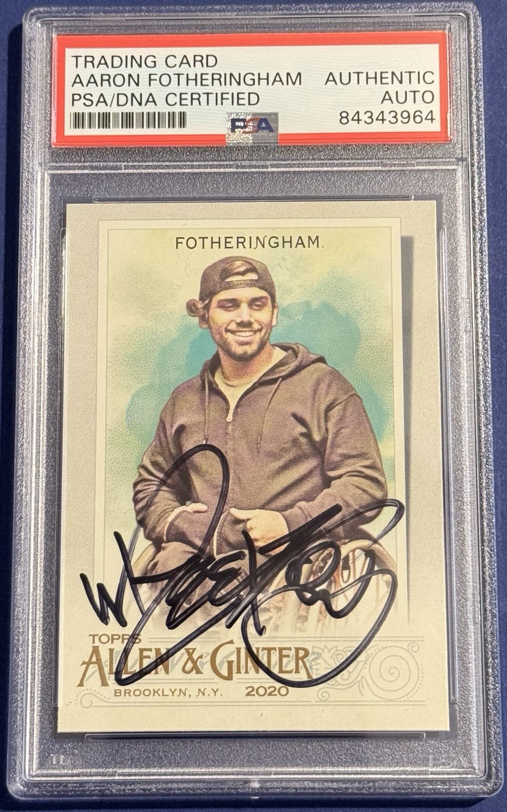 Aaron Fotheringham Signed Autographed 2020 Allen & Ginter Card Wheelz PSA/DNA