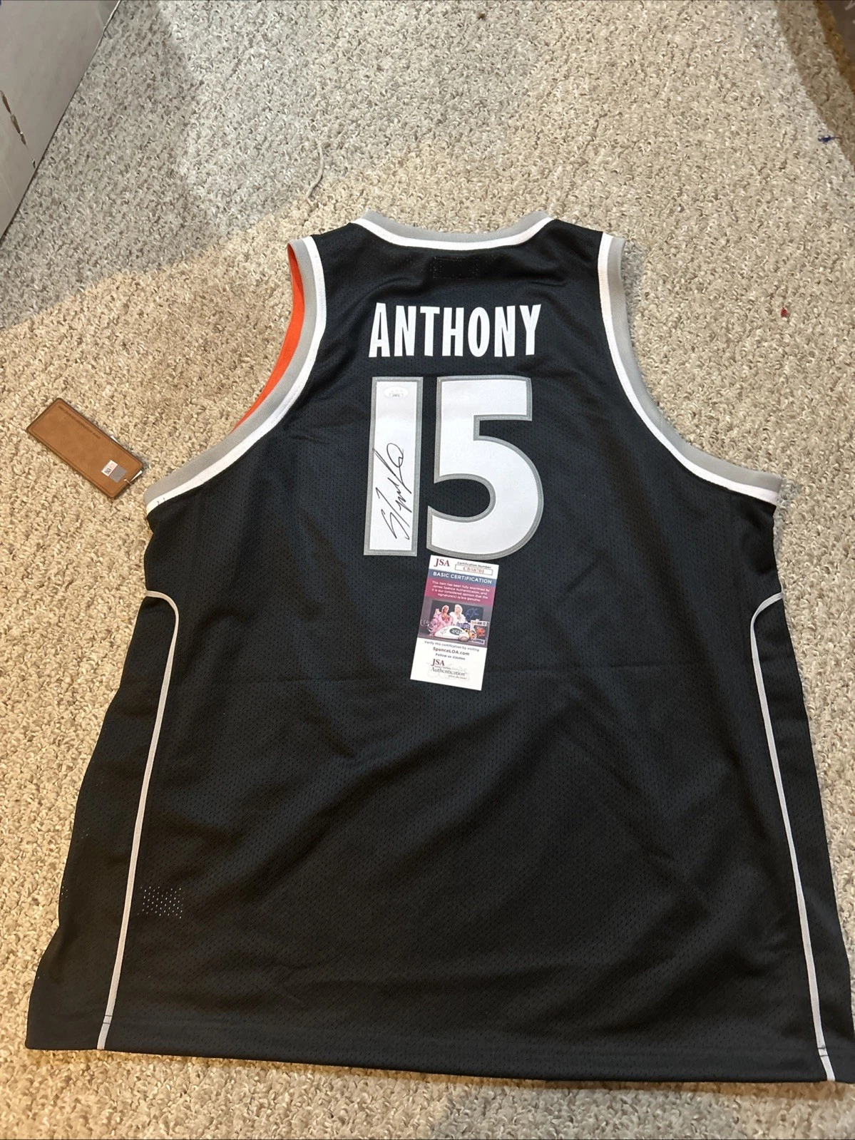 SYRACUSE ORANGE- CARMELO ANTHONY SIGNED AUTOGRAPH AUTHENTIC JERSEY JSA COA HOF