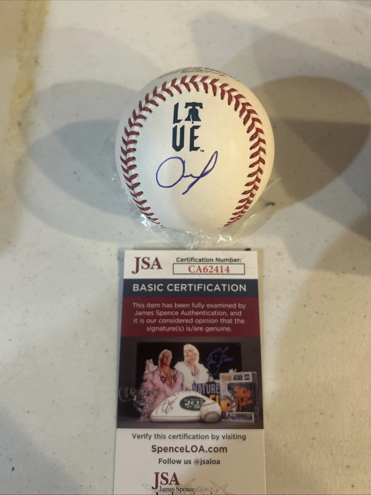 PHILADELPHIA PHILLIES- ANDREW PAINTER SIGNED AUTOGRAPH BALL JSA COA CITY CONNECT