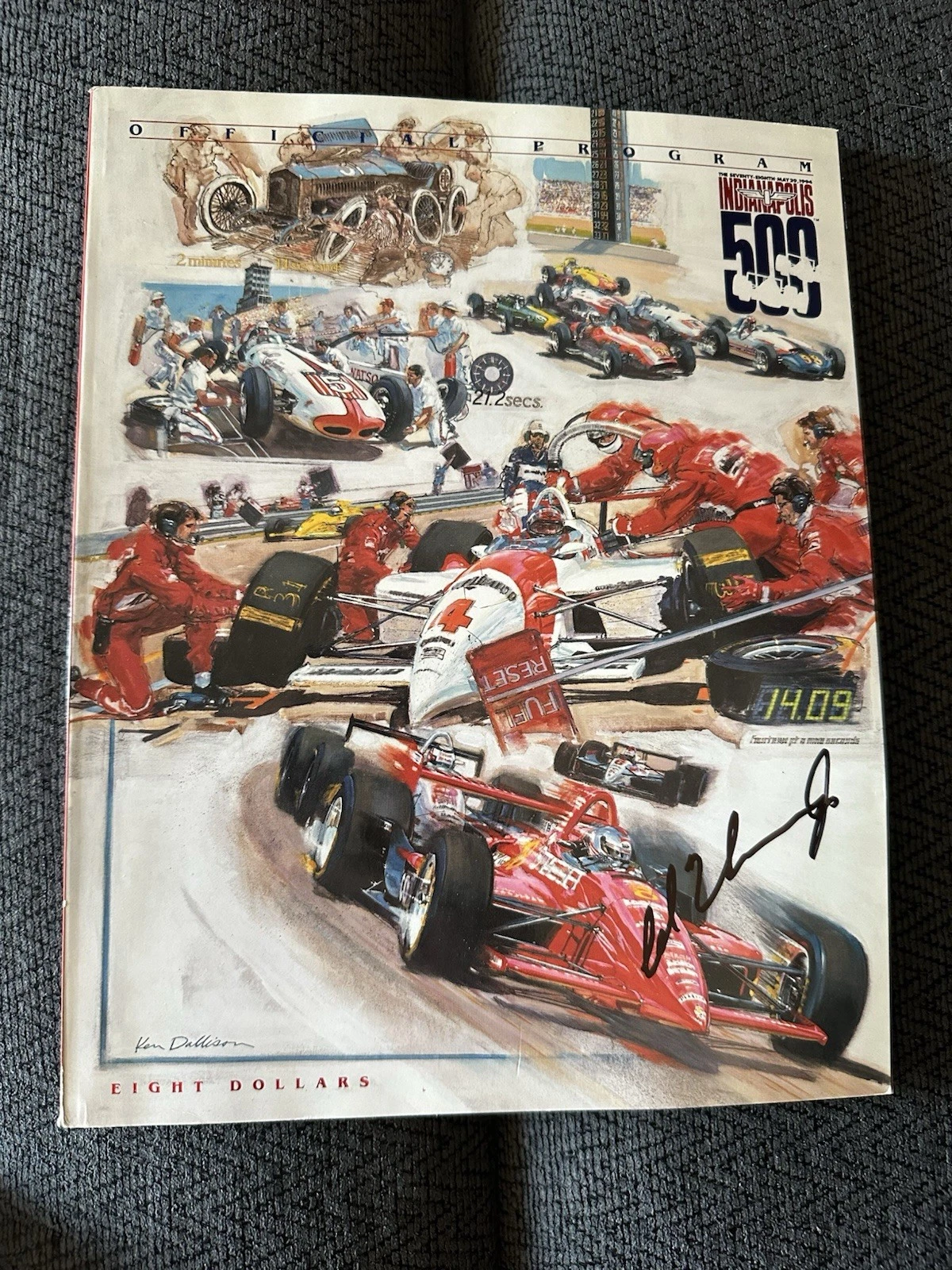 1994 Indy 500 Program Signed By Winner Al Unser Jr Autographed Indianapolis