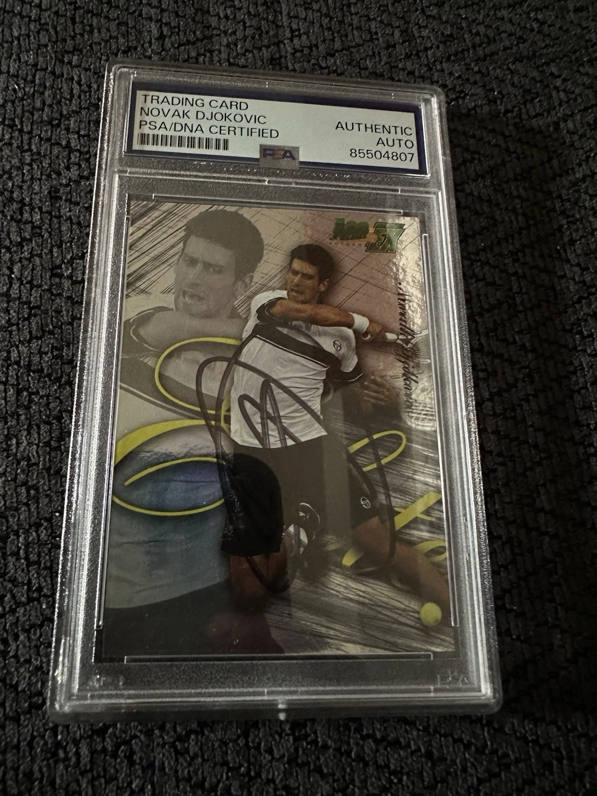 Novak Djokovic Signed 2011 Ace Elite Card #ES-13 PSA /DNA Slab COA